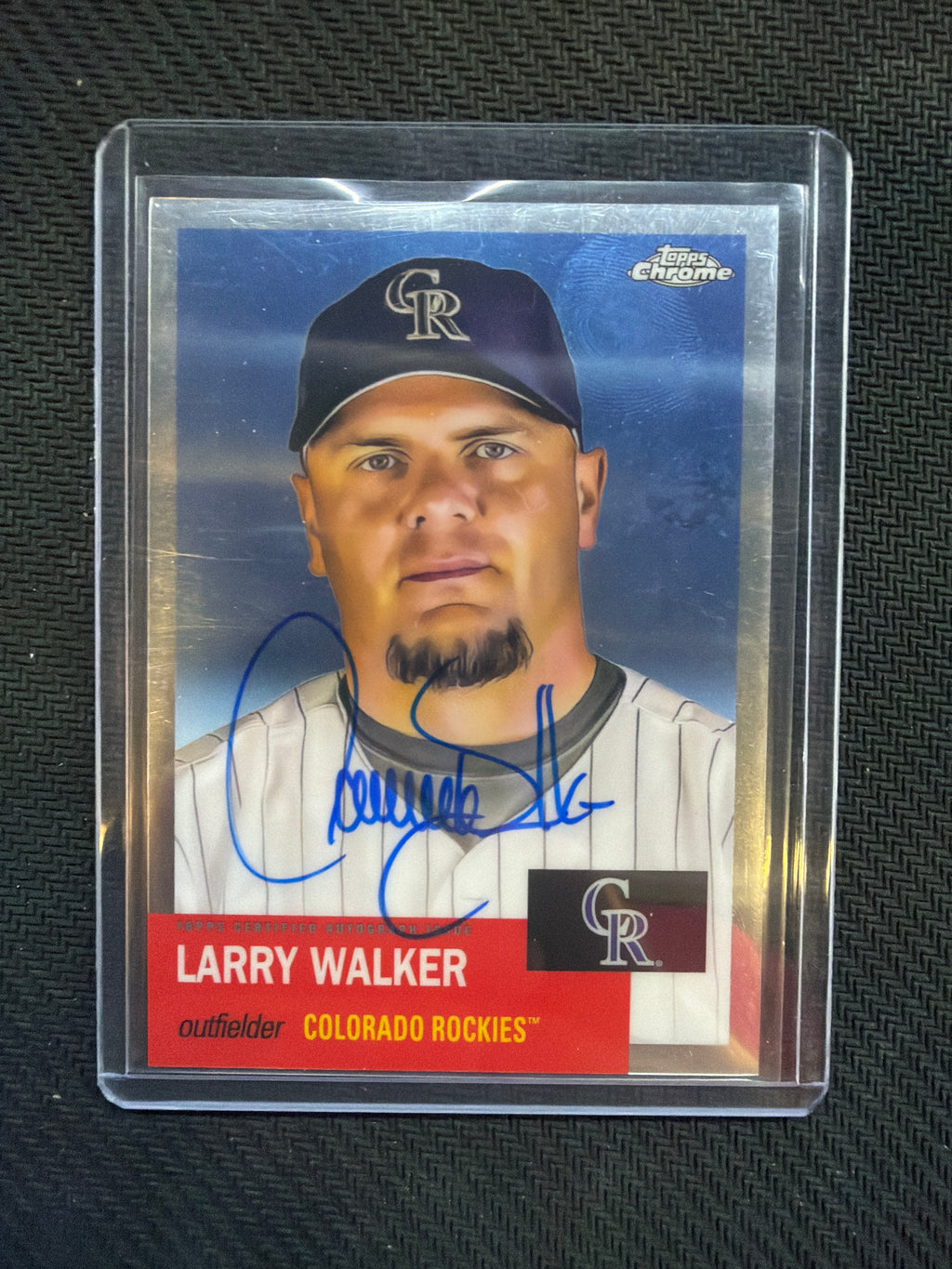 2022 Topps Chrome Platinum Larry Walker Auto Rockies