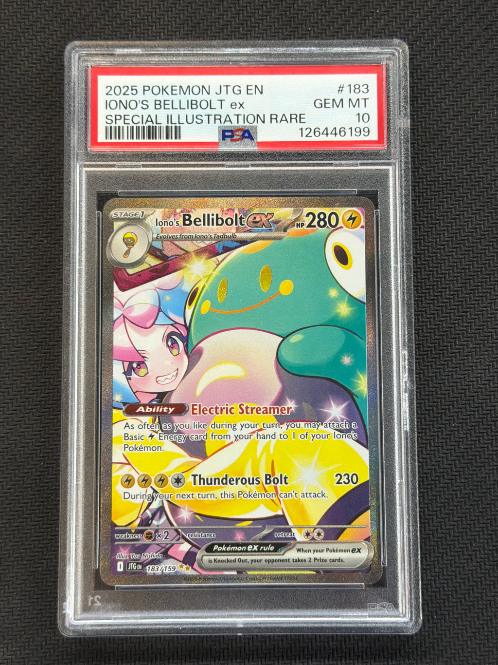 2025 Lillie's Bellibolt ex 183 PSA 10