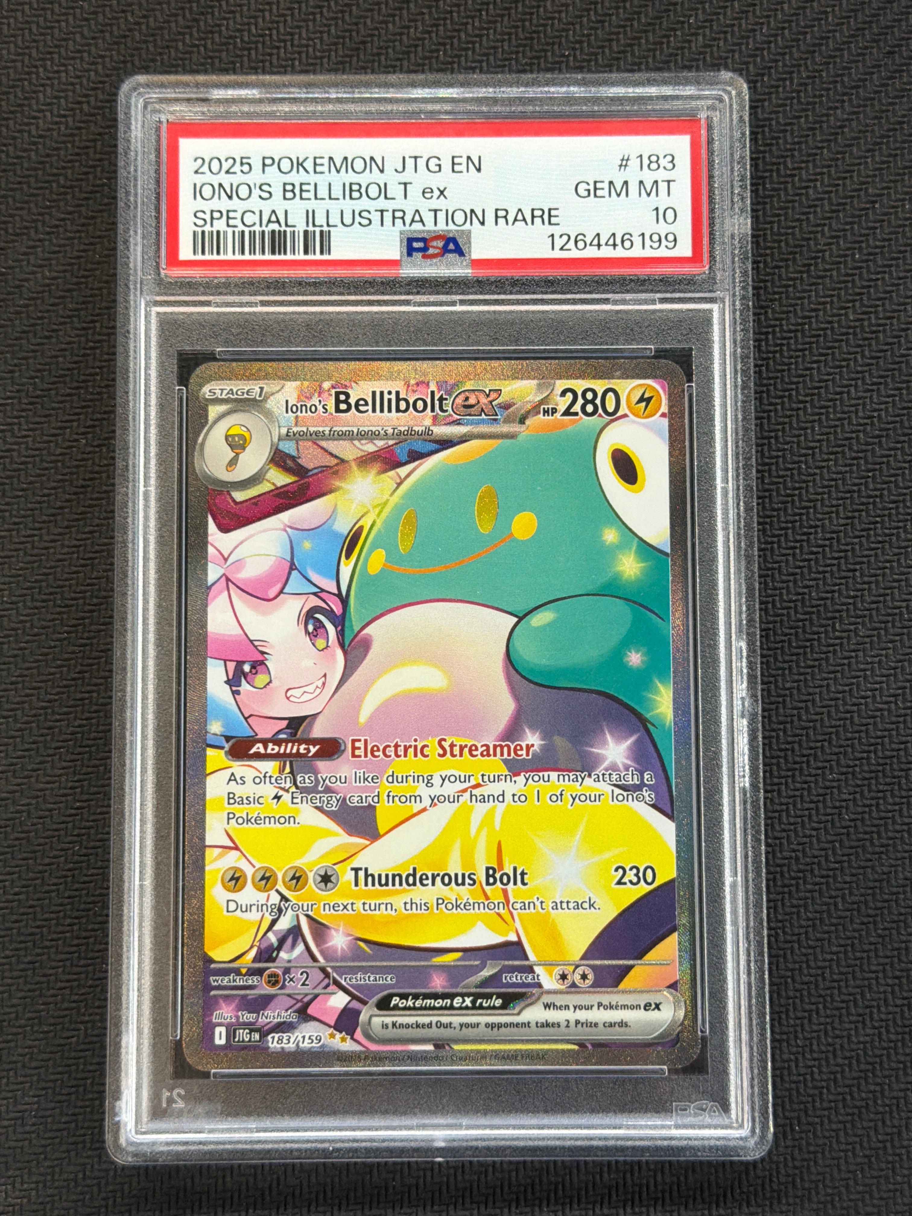 2025 Lillie's Bellibolt ex 183 PSA 10
