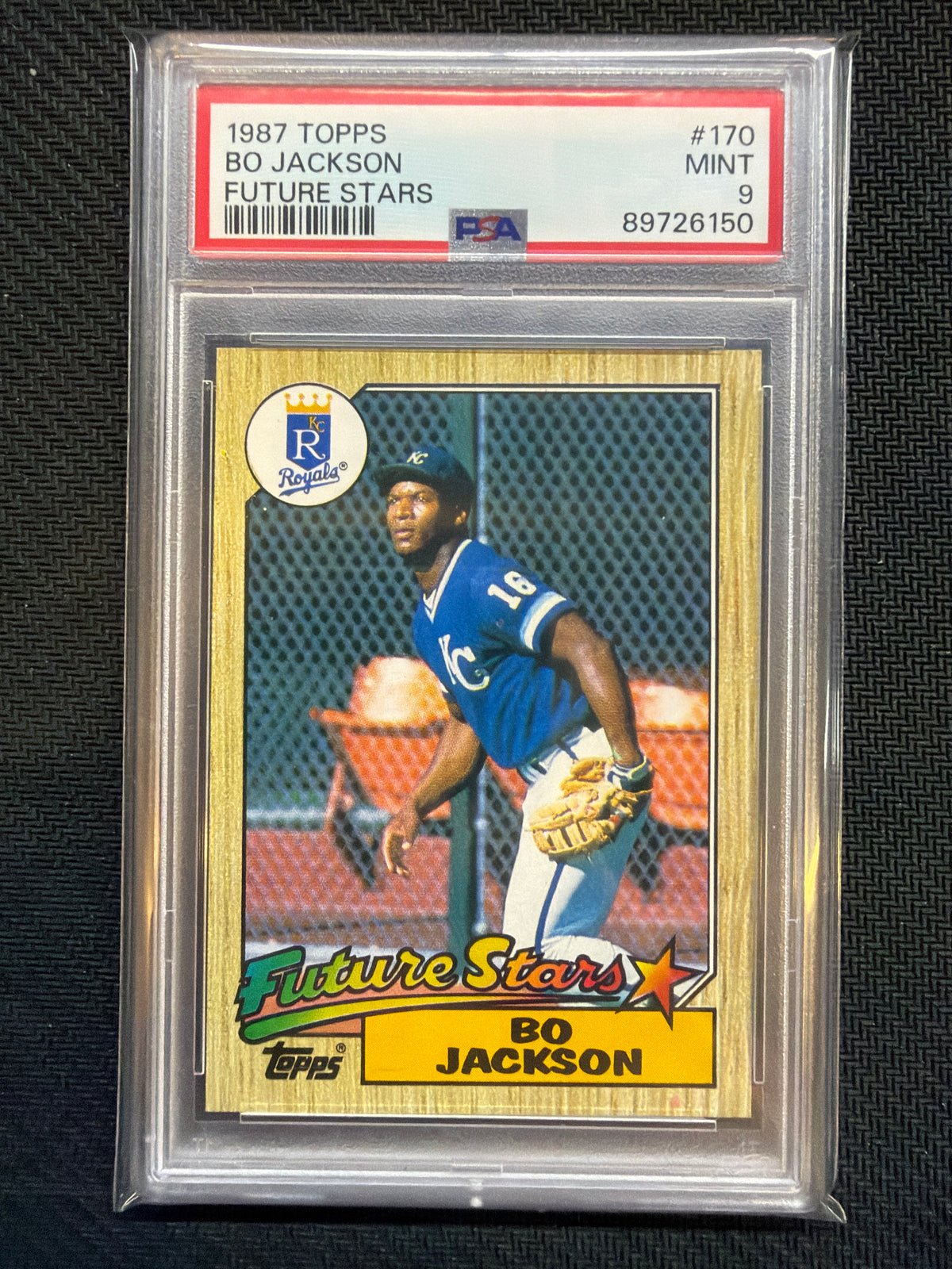 1987 Topps Bo Jackson Future Stars Rookie #170 PSA 9 150 Royals