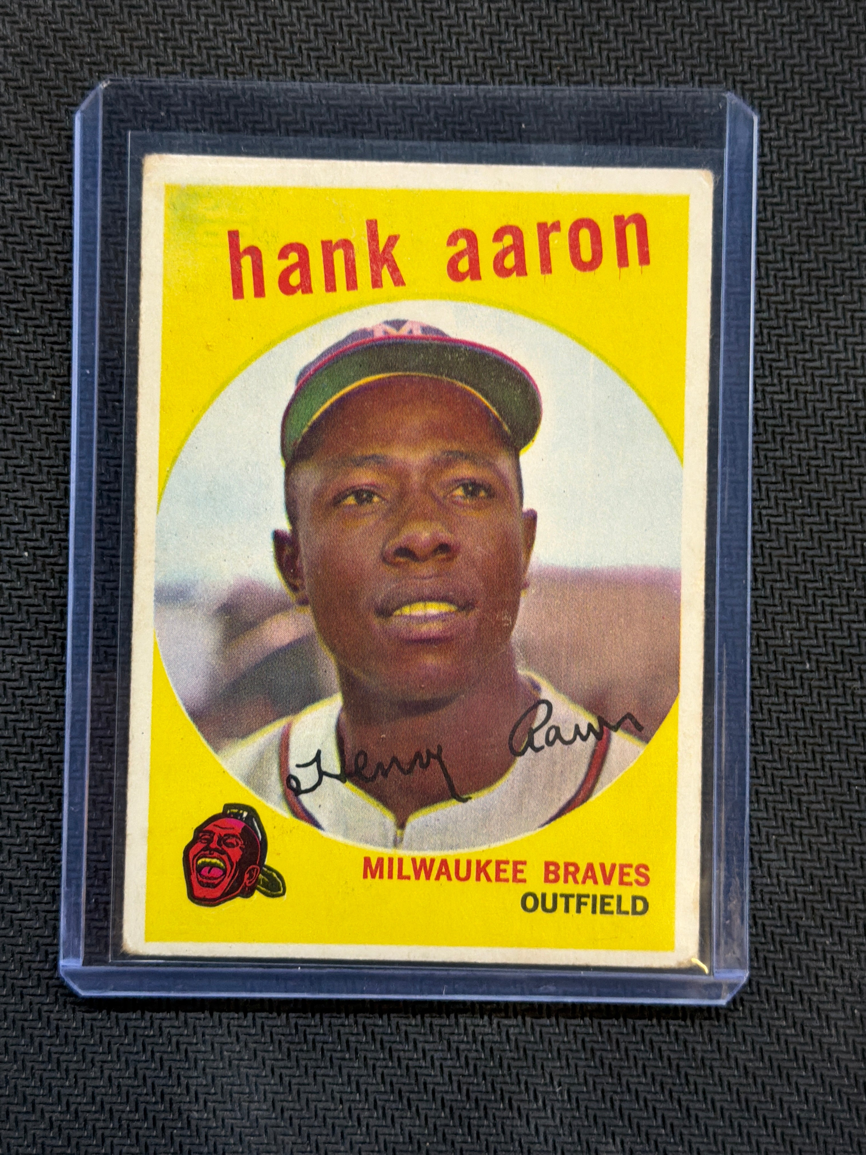 1959 Topps Hank Aaron #380 Braves 1