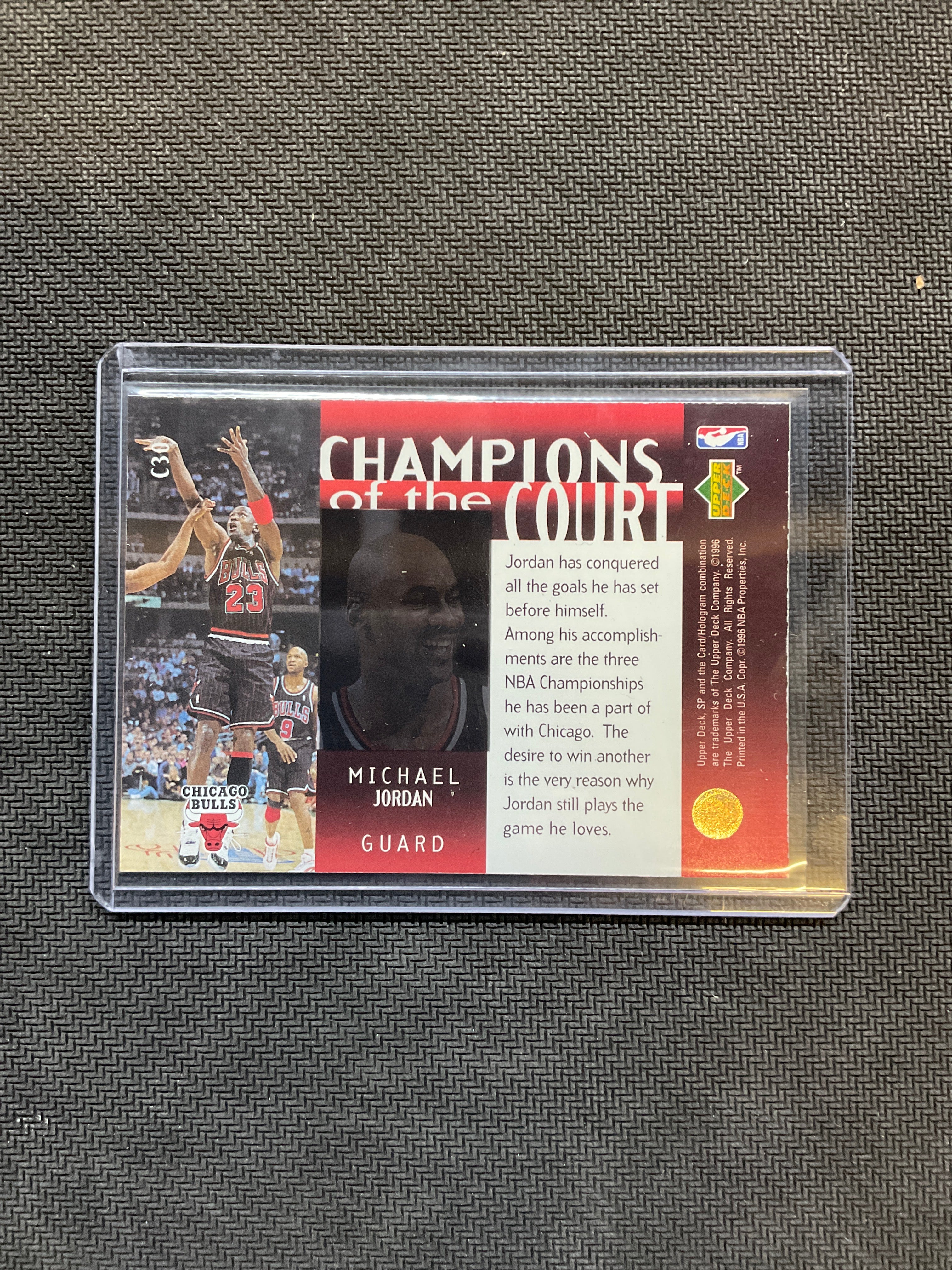 1995 SP Champions Michael Jordan Champions Of The Court #C30 Bulls