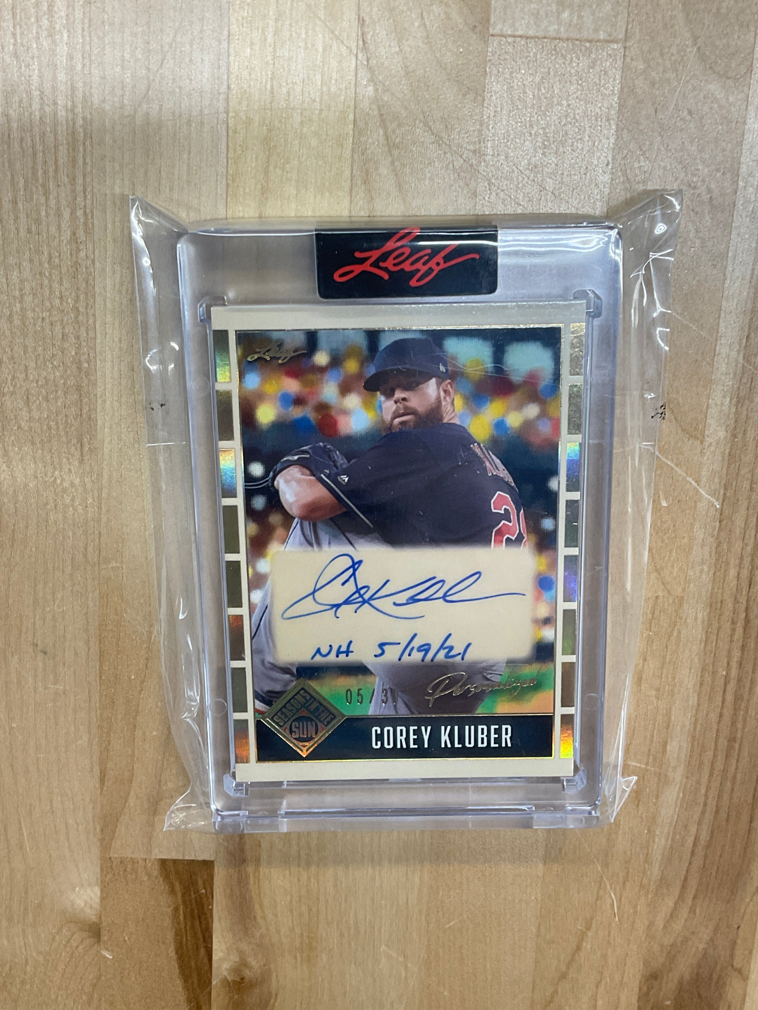 2025 Leaf Personalized Corey Kluber Auto /30 Braves