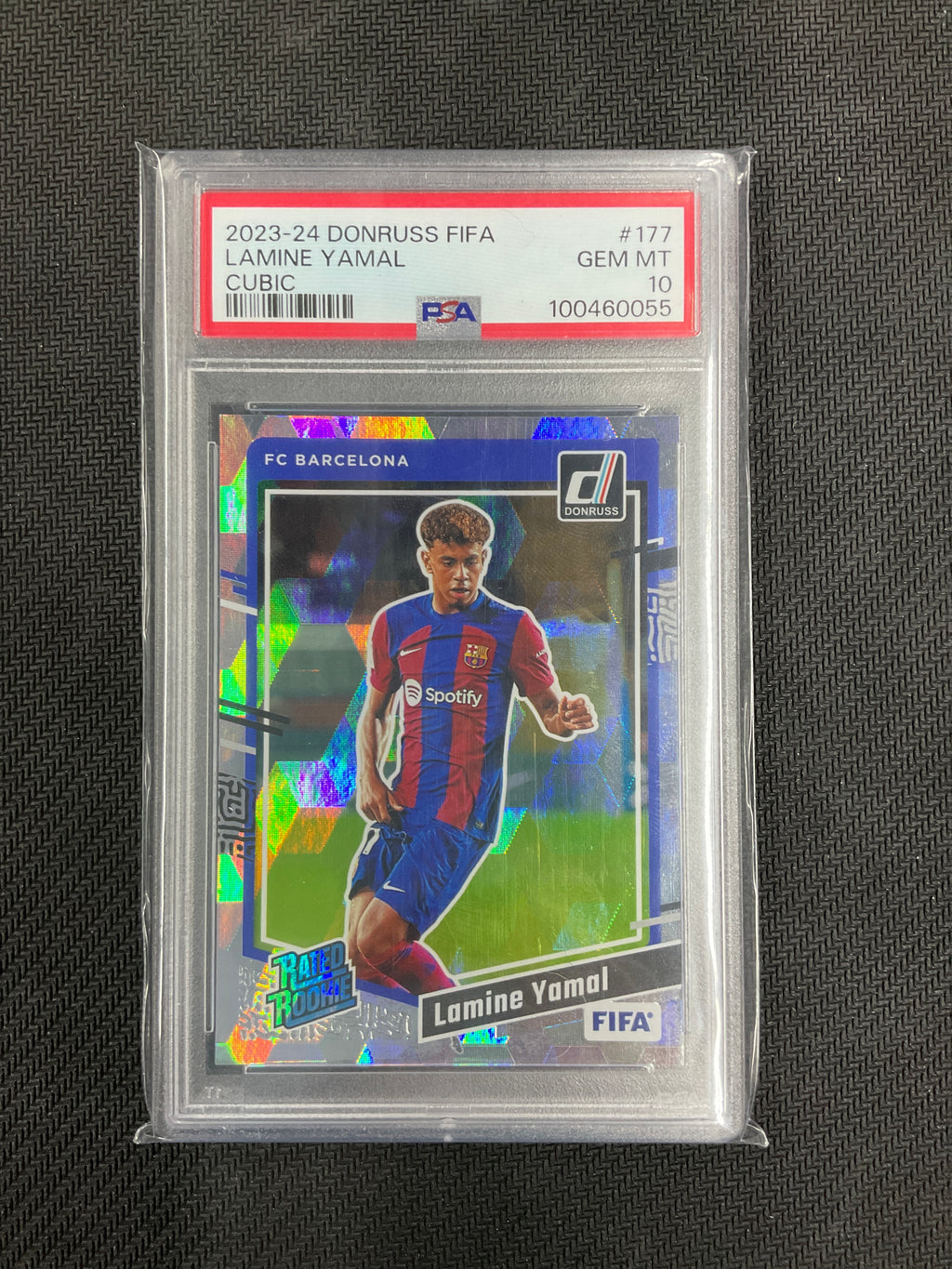 2023/24 Donruss FIFA Lamine Yamal Cubic Rookie PSA 10 Barcelona