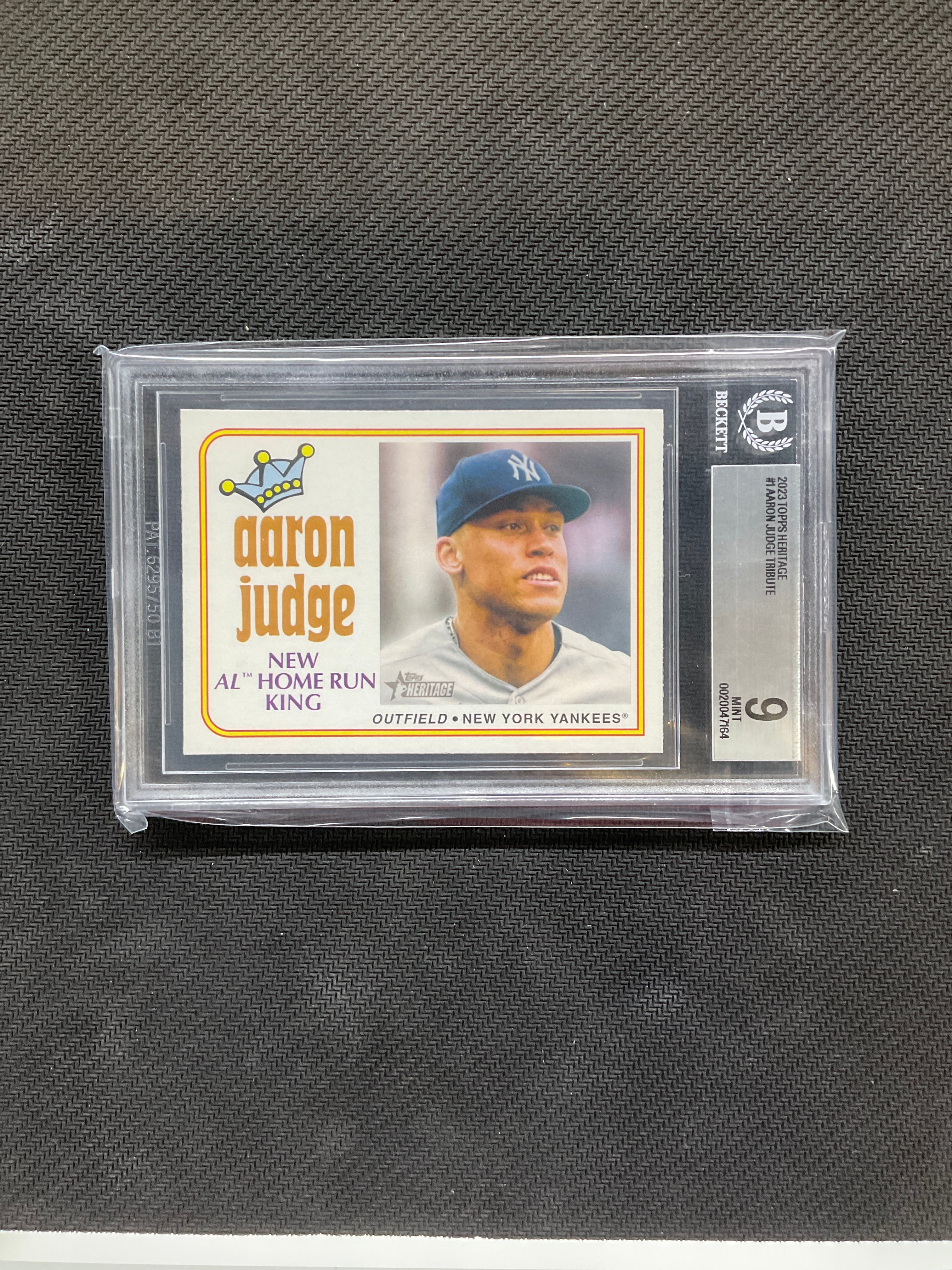 2023 Topps Heritage Aaron Judge Tribute BGS 9