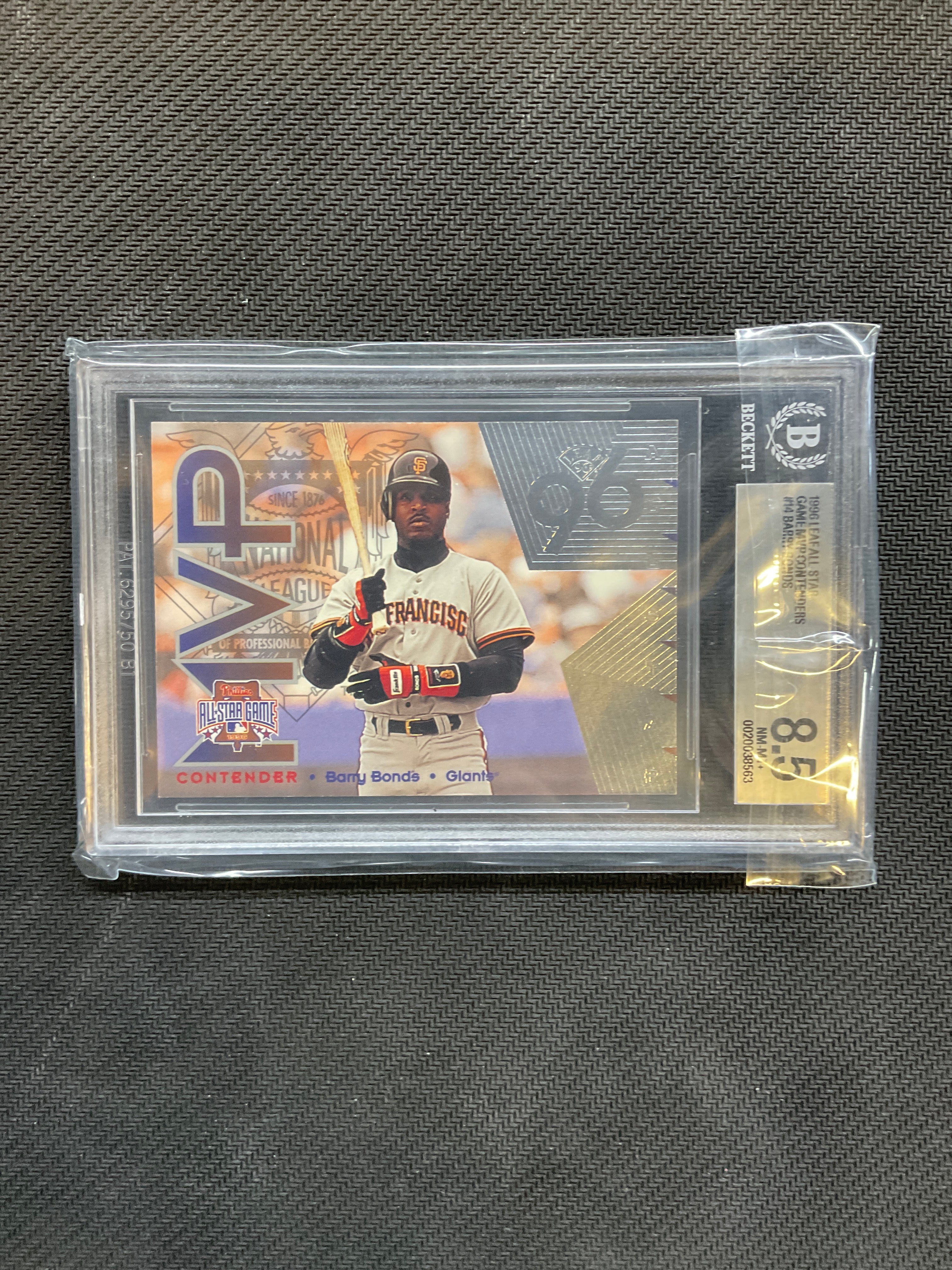 1996 Leaf All-Star Barry Bonds MVP Contenders BGS 8.5 Giants