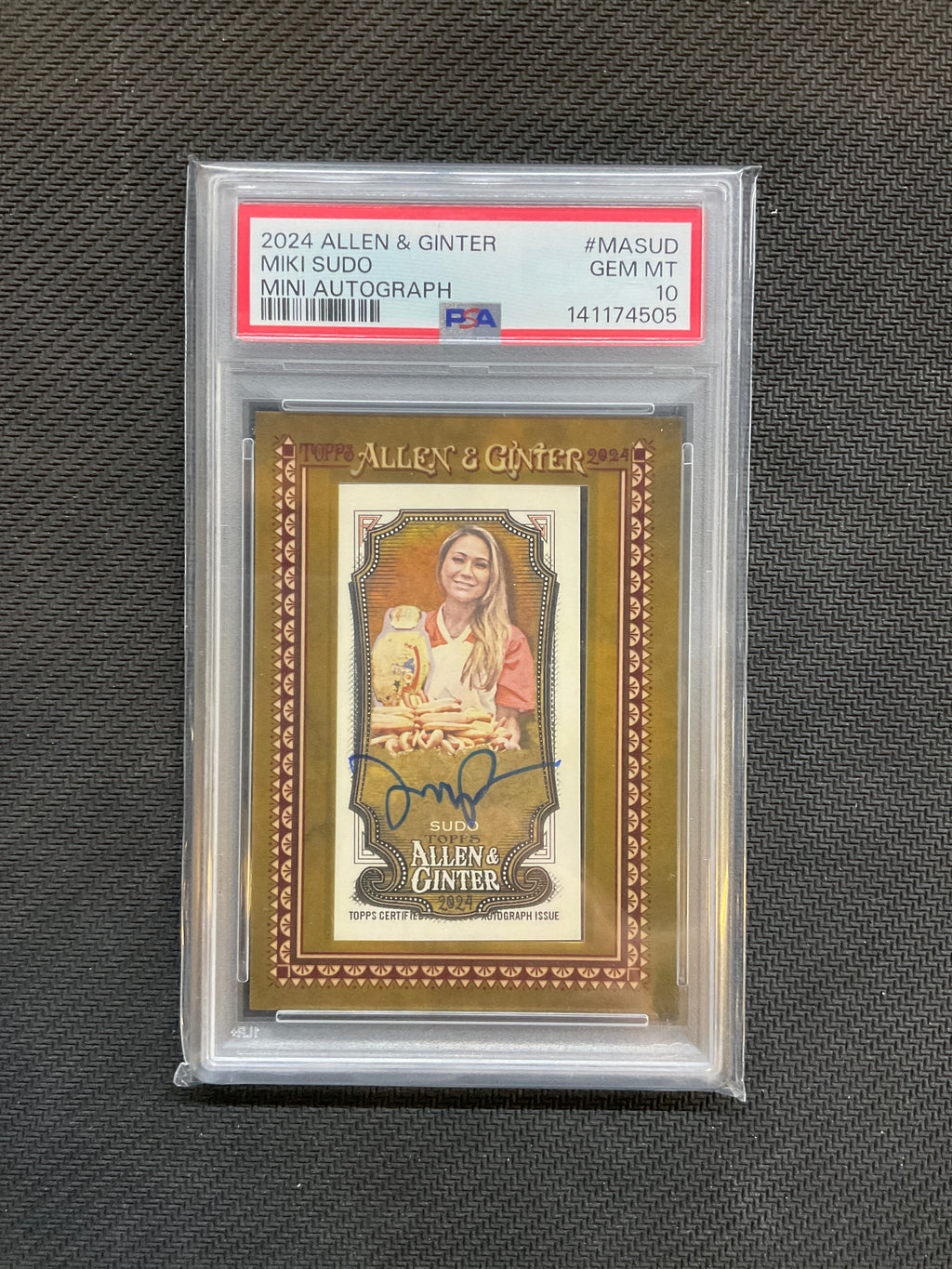 2024 Topps Allen & Ginter Miki Sudo Mini Auto PSA 10