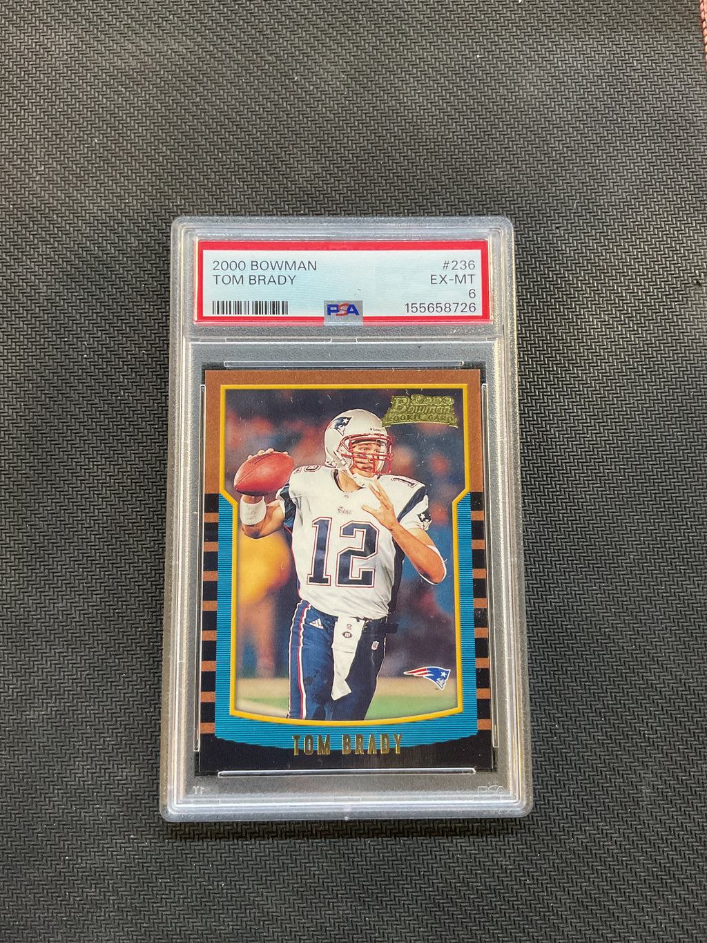 2000 Bowman Tom Brady Rookie PSA 6 Patriots