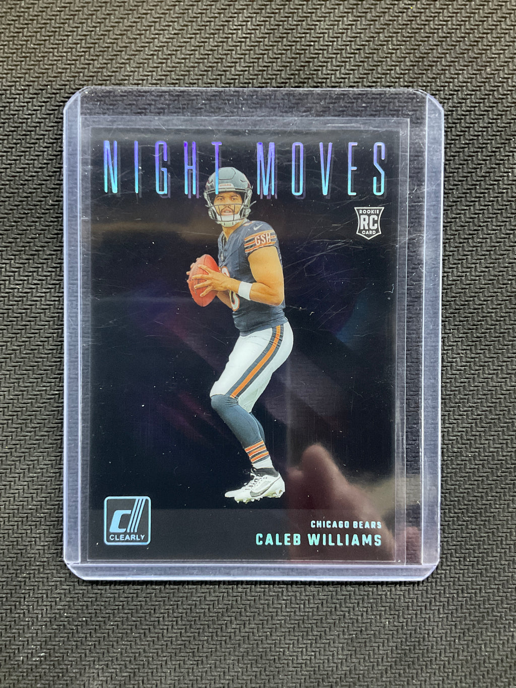 2024 Donruss Clearly Caleb Williams Night Moves Rookie