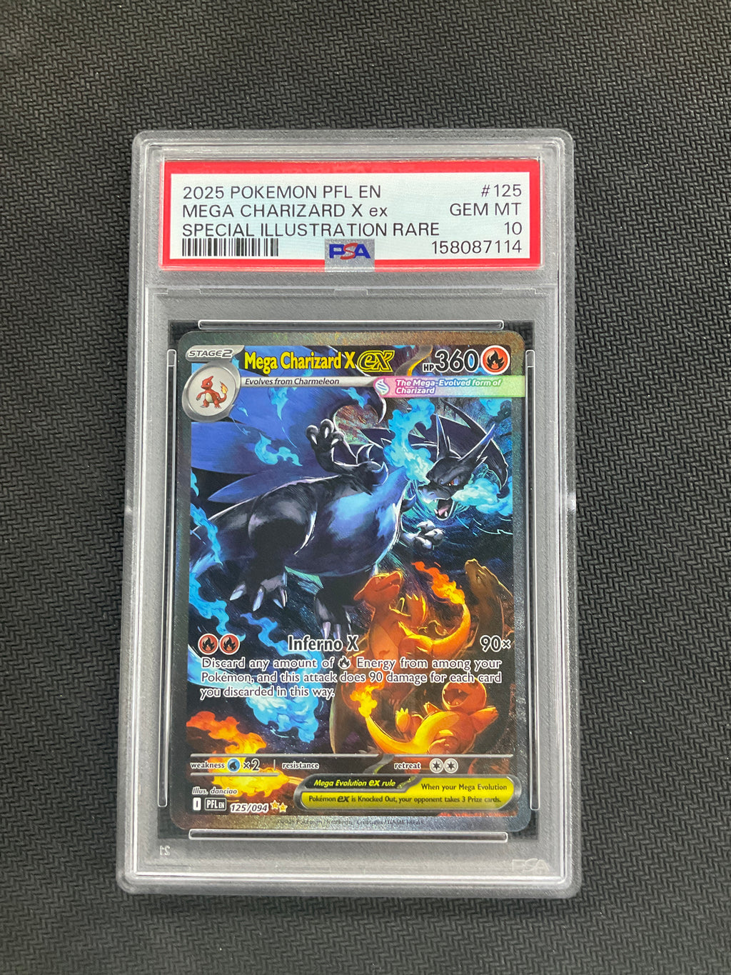 2025 Mega Charizard X ex 125 PSA 10