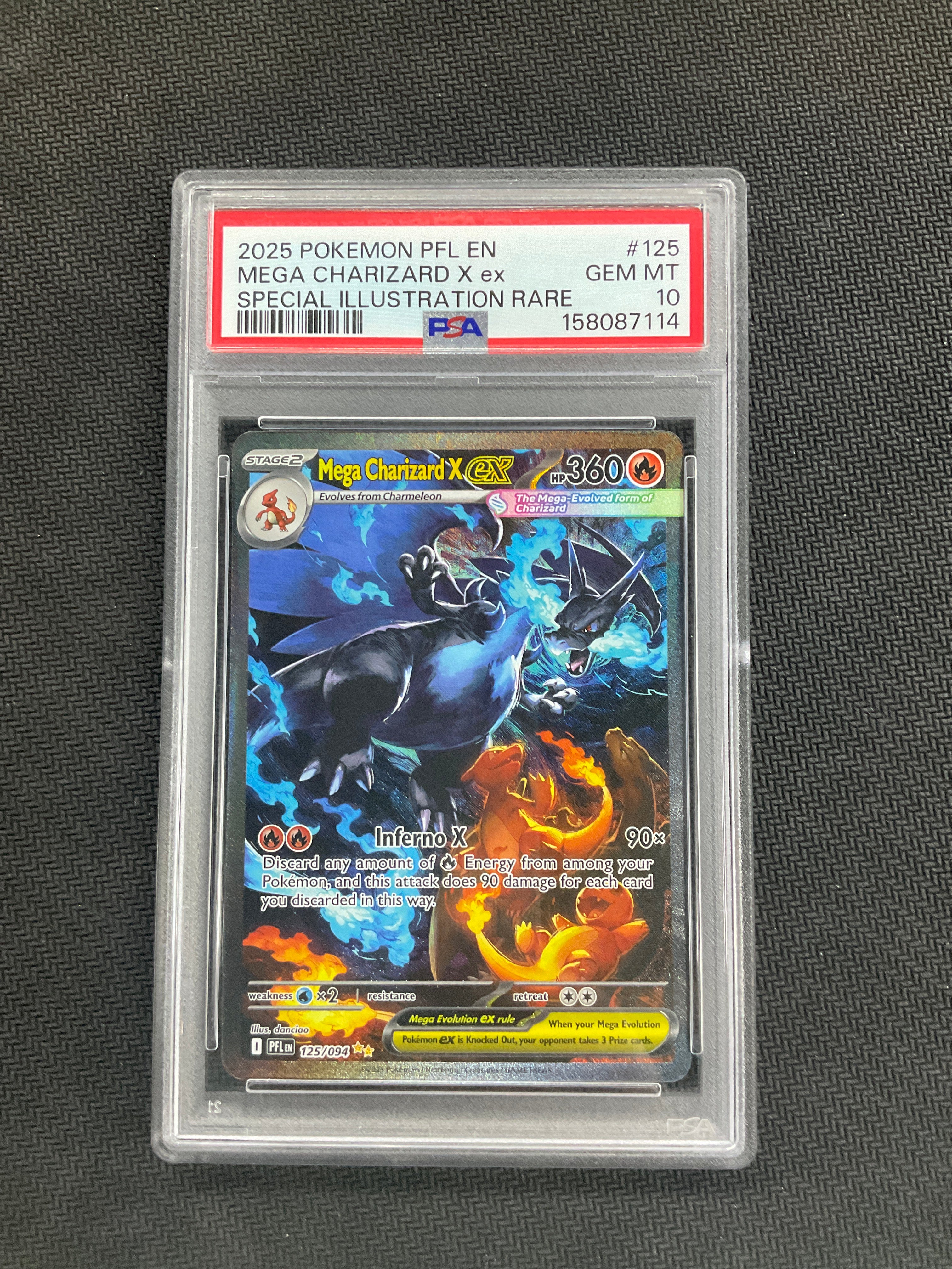 2025 Mega Charizard X ex 125 PSA 10