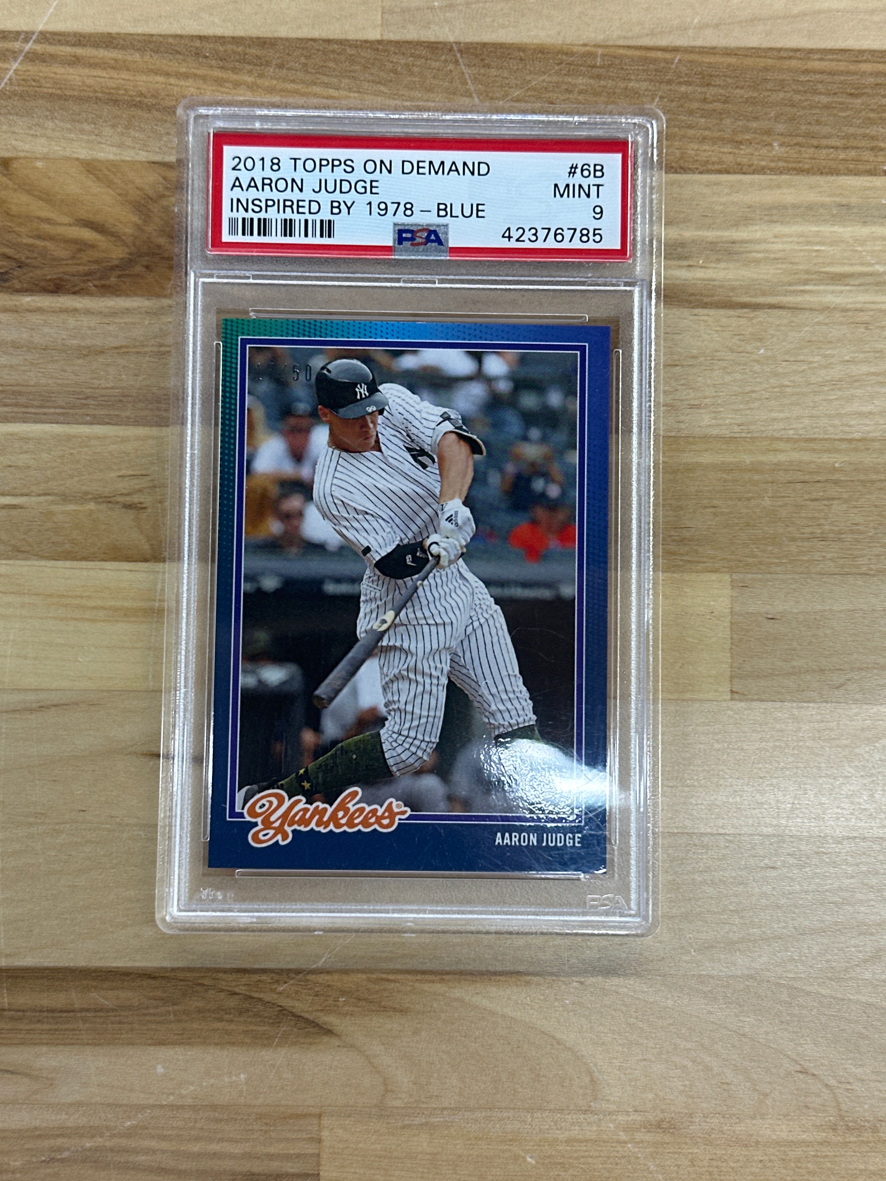 2018 Topps Demand Aaron Judge /50 PSA 9 Yankees