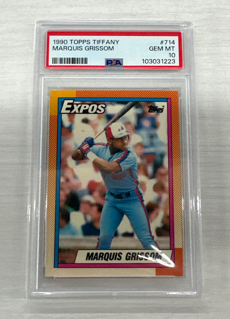 1990 Topps Tiffant Marquis Grissom PSA 10