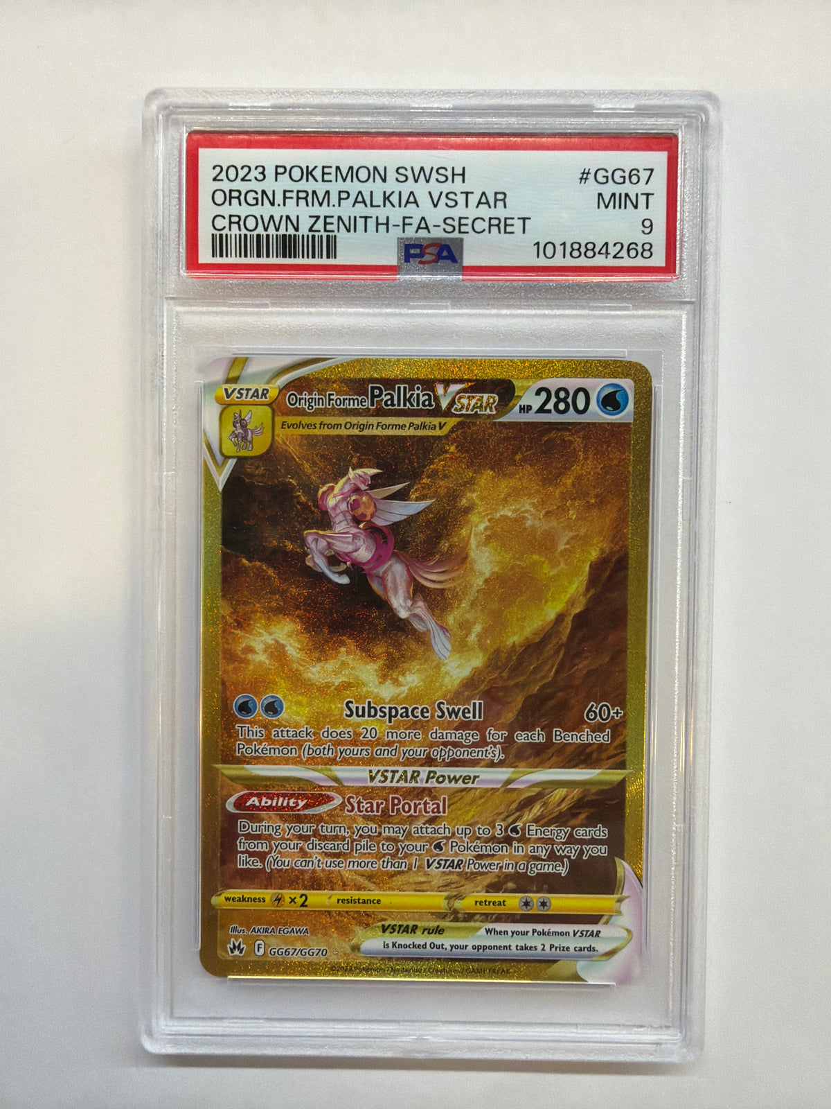2023 Origin Forme Palkia Vstar GG67 PSA 9