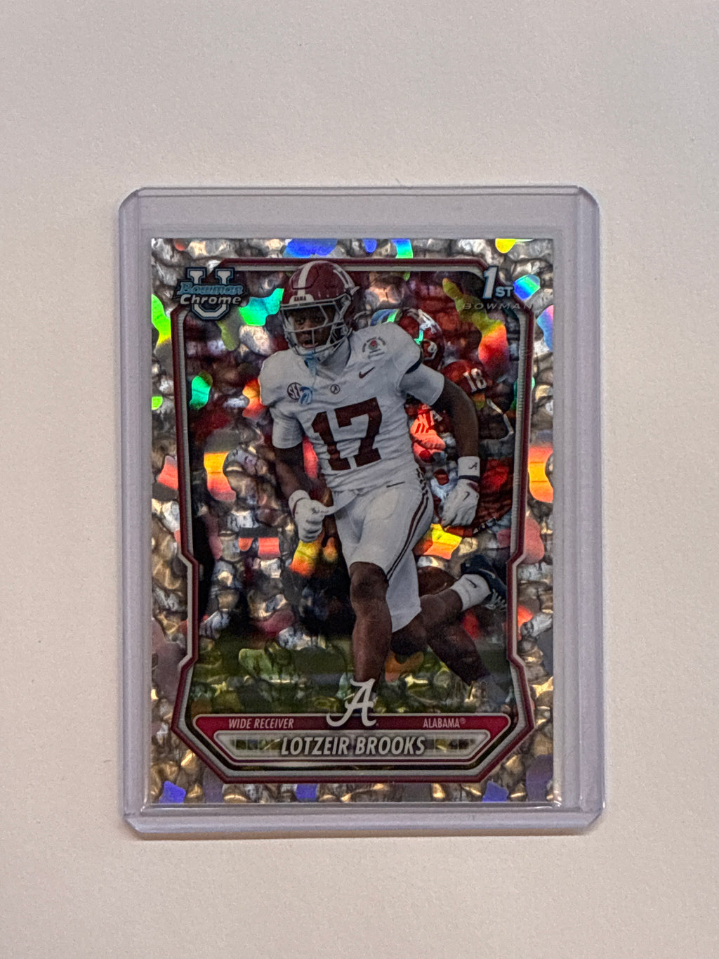 2026 Lotzeir Brooks Chrome 1st Bowman FDI Refractor /8 Alabama