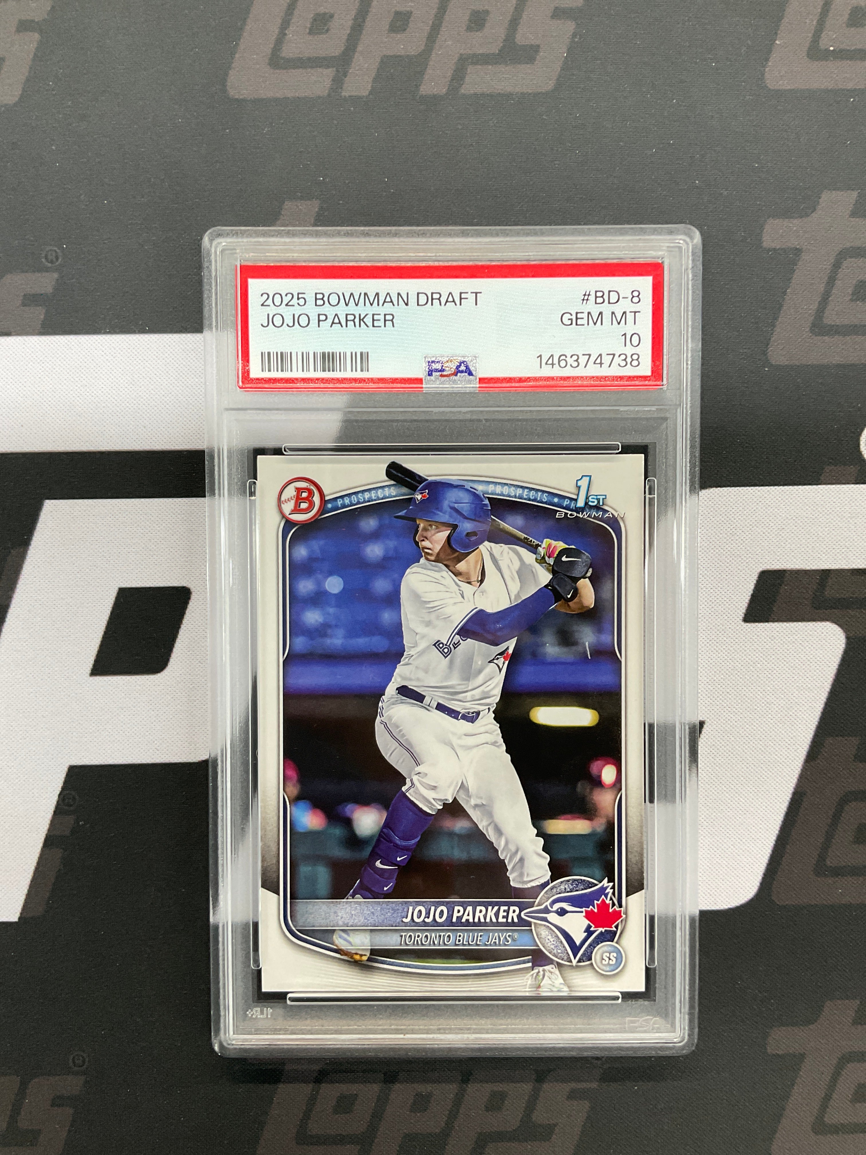 2025 Bowman Draft Jojo Parker Rookie 1st PSA 10 Jays