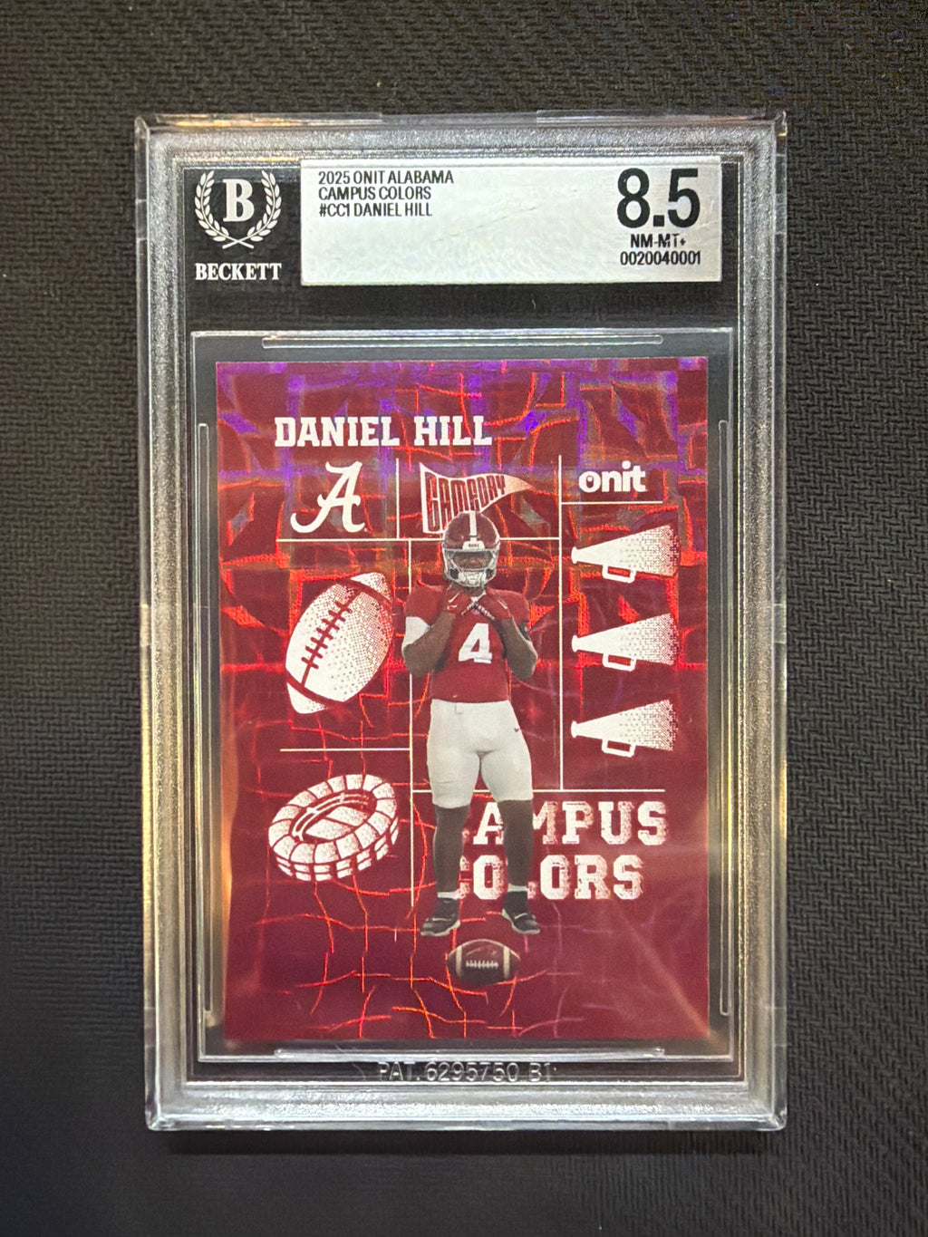 2025 Onit Alabama Campus Colors Daniel Hill BGS 8.5 Alabama