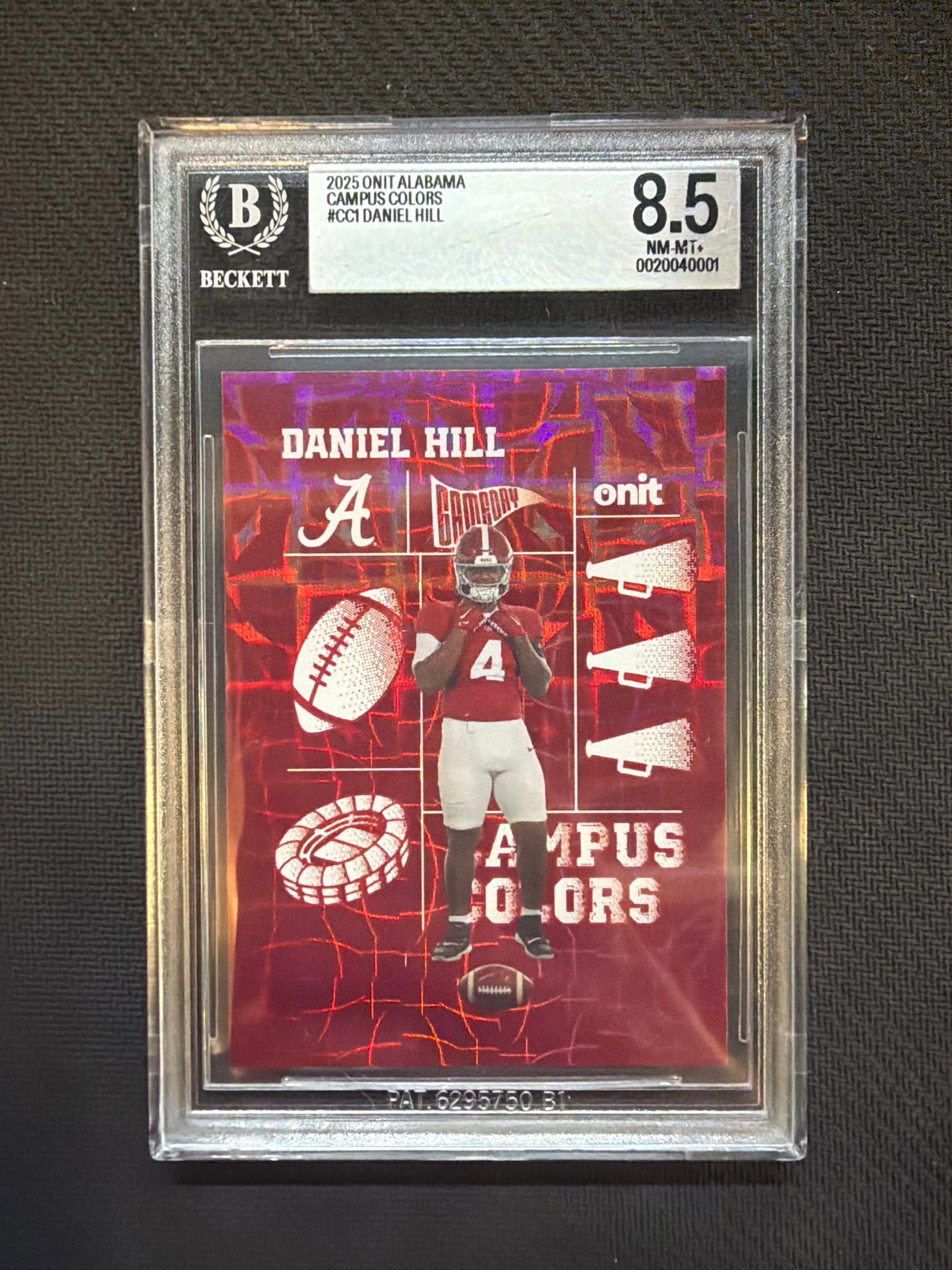 2025 Onit Alabama Campus Colors Daniel Hill BGS 8.5 Alabama