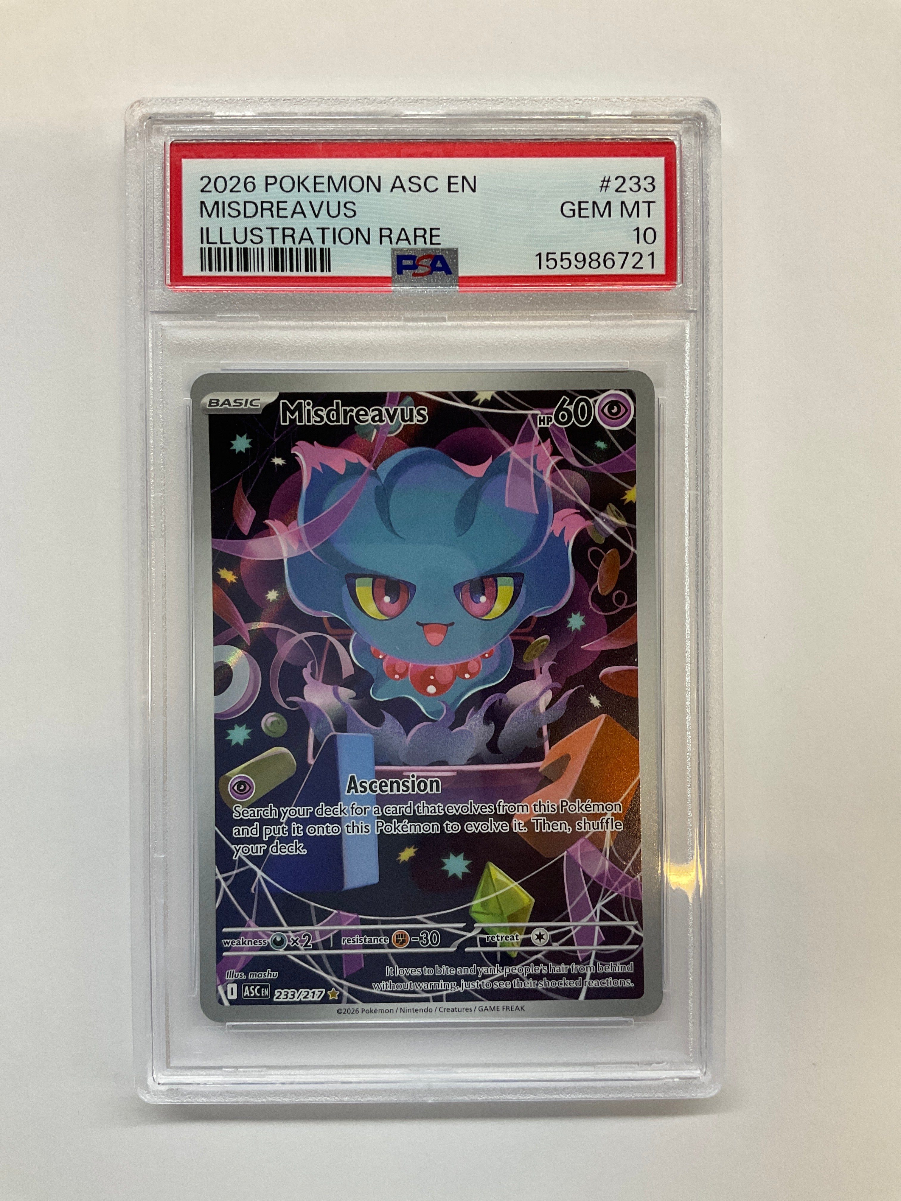 2026 Misdreavus 233 PSA 10