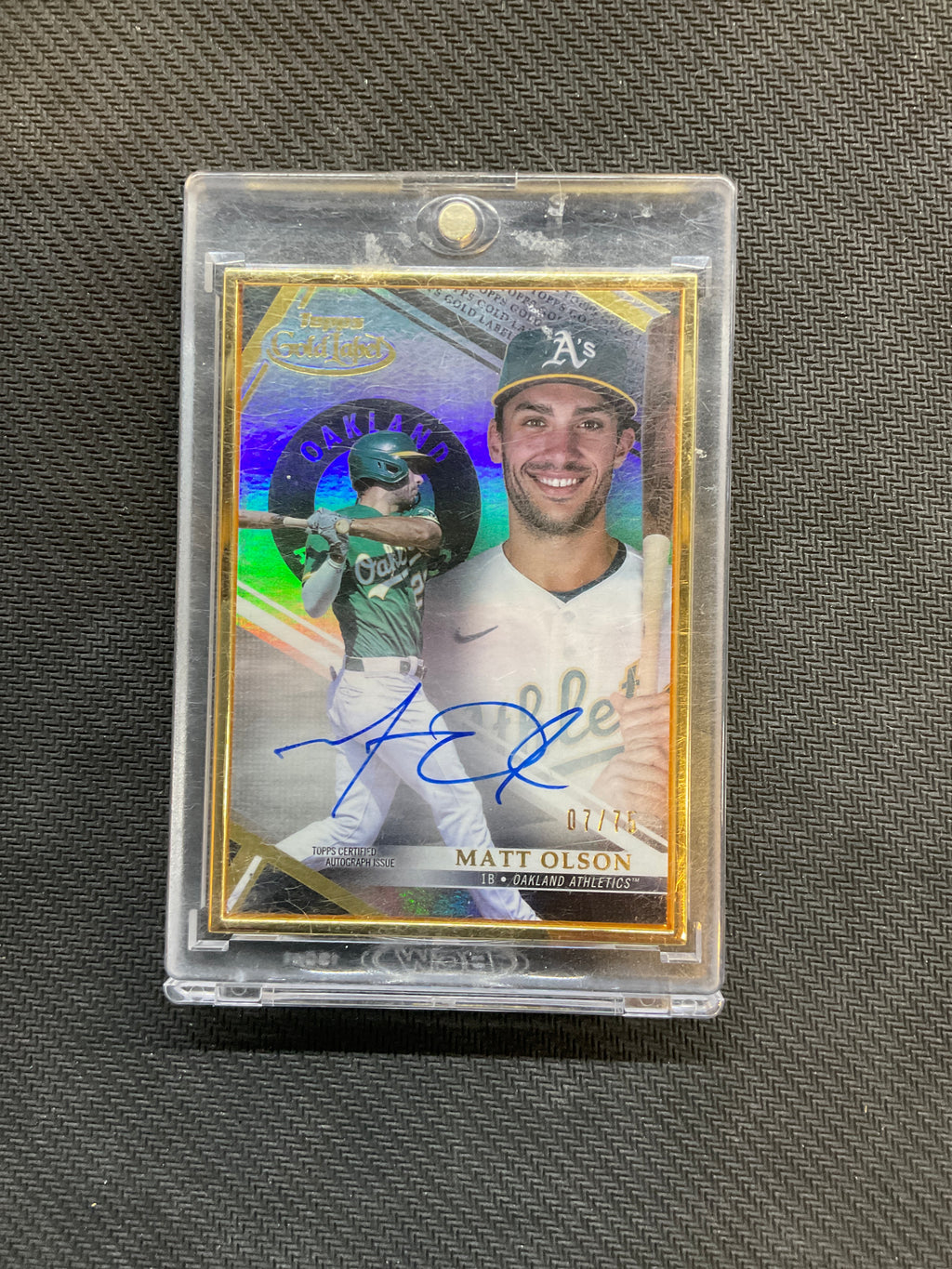 2021 Topps Gold Label Matt Olson Auto /75 A's