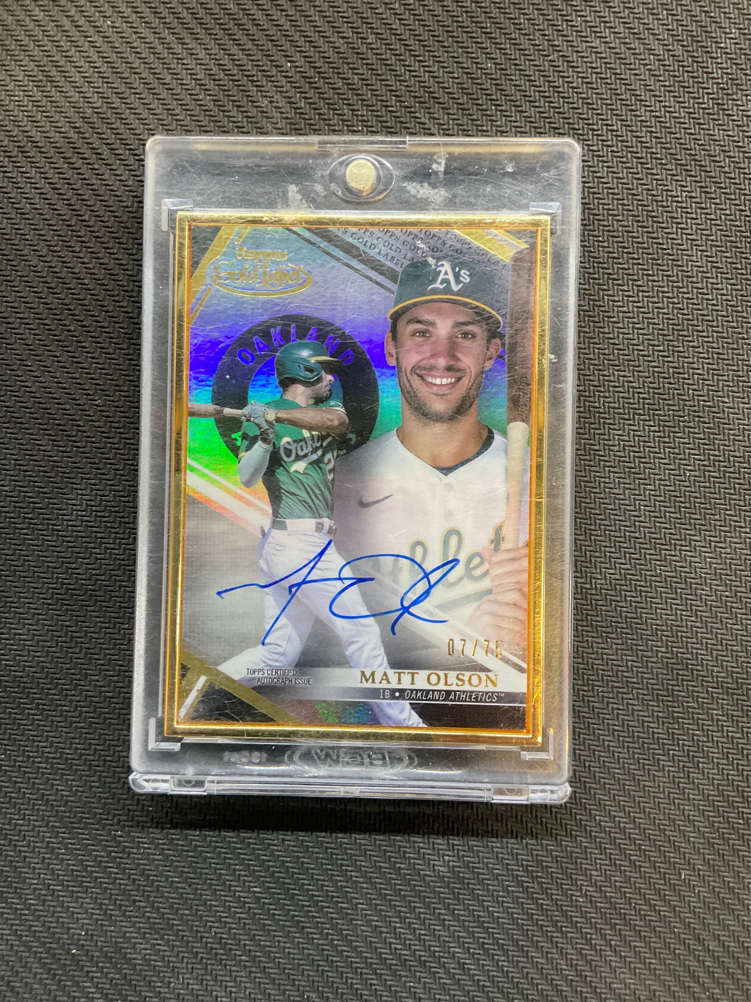 2021 Topps Gold Label Matt Olson Auto /75 A's
