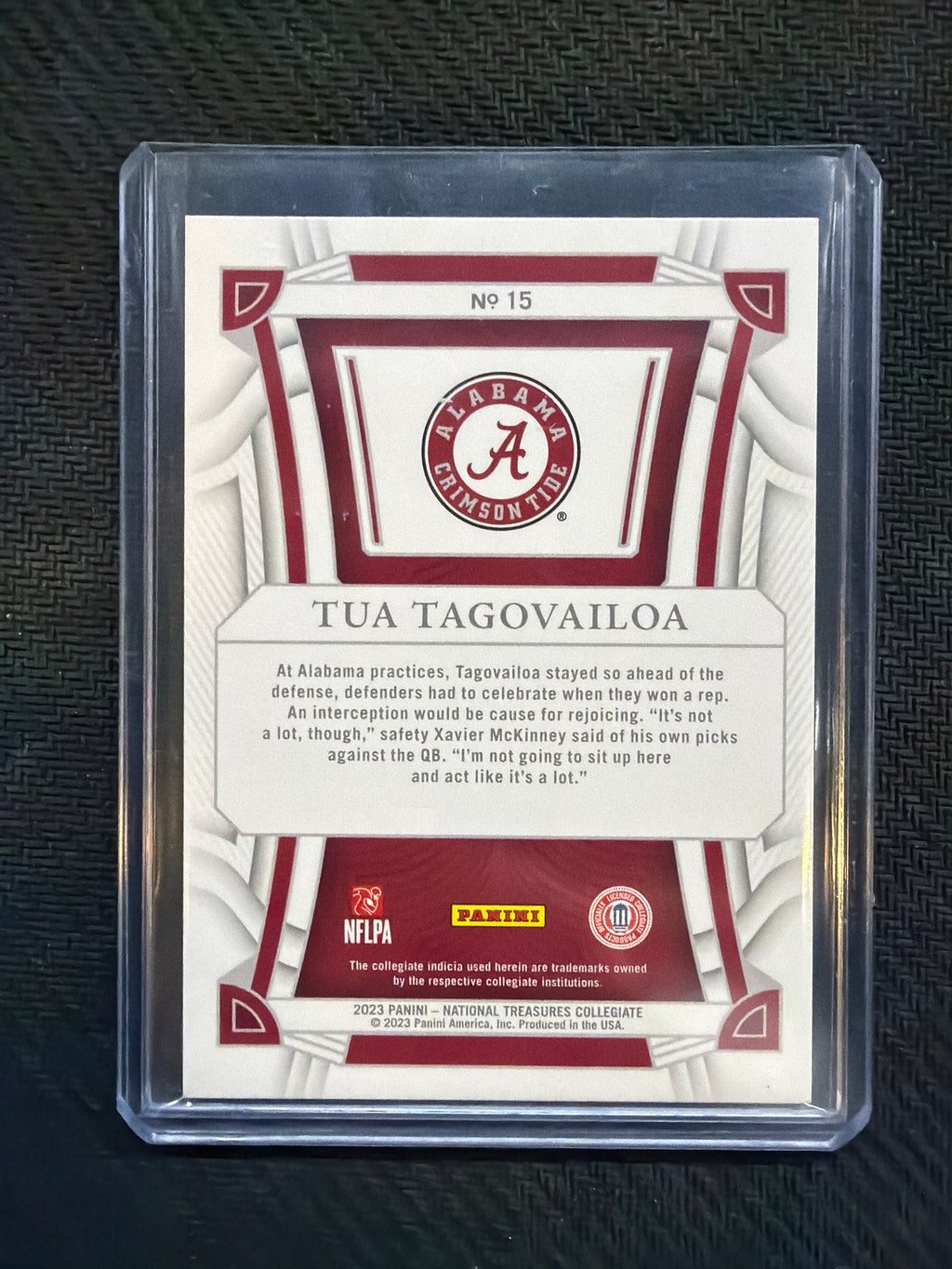 2023 National Treasures Tua Tagovailoa /75 Alabama