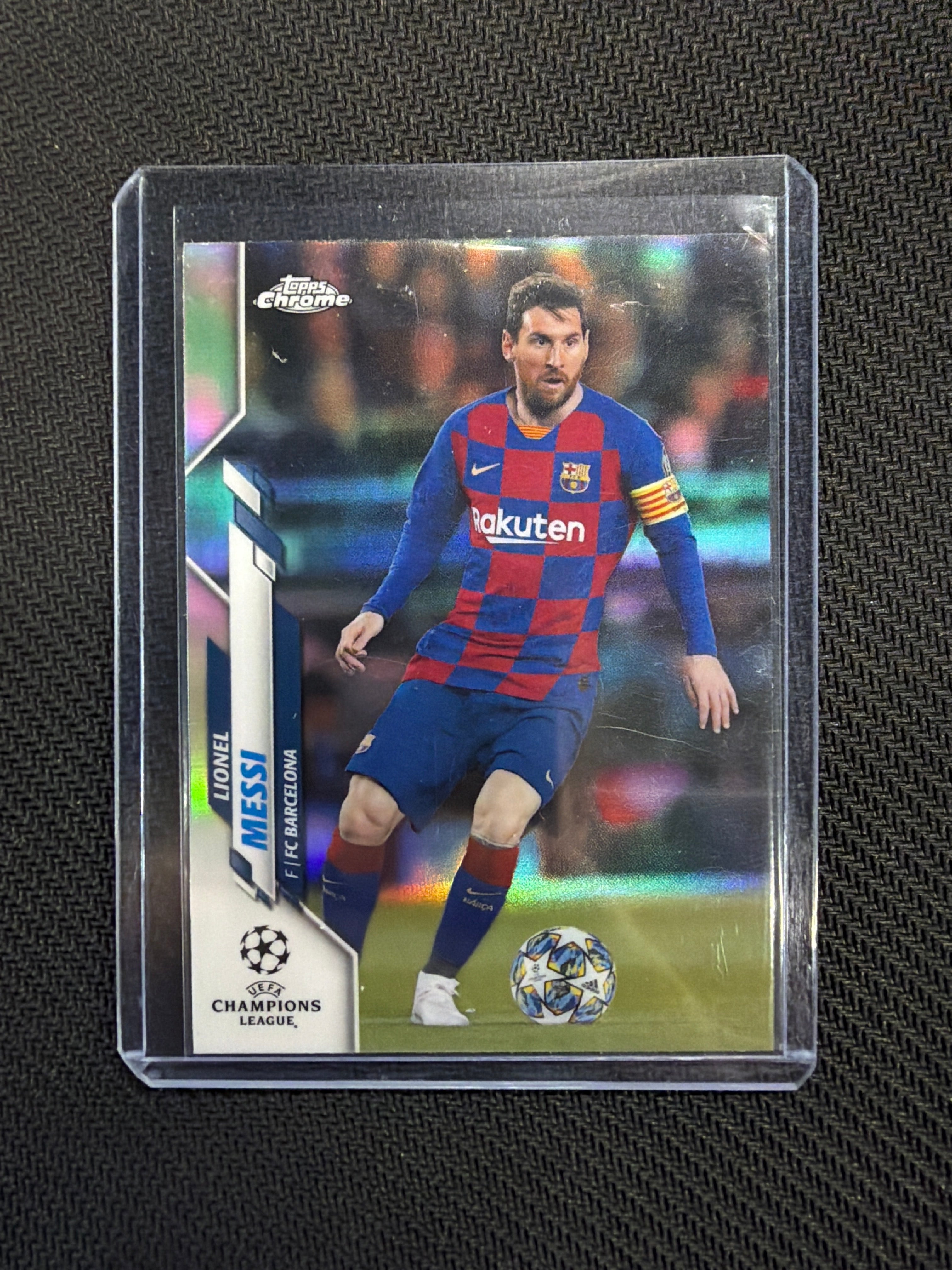 2020 Topps Chrome Champions League Lionel Messi #1 Refractor