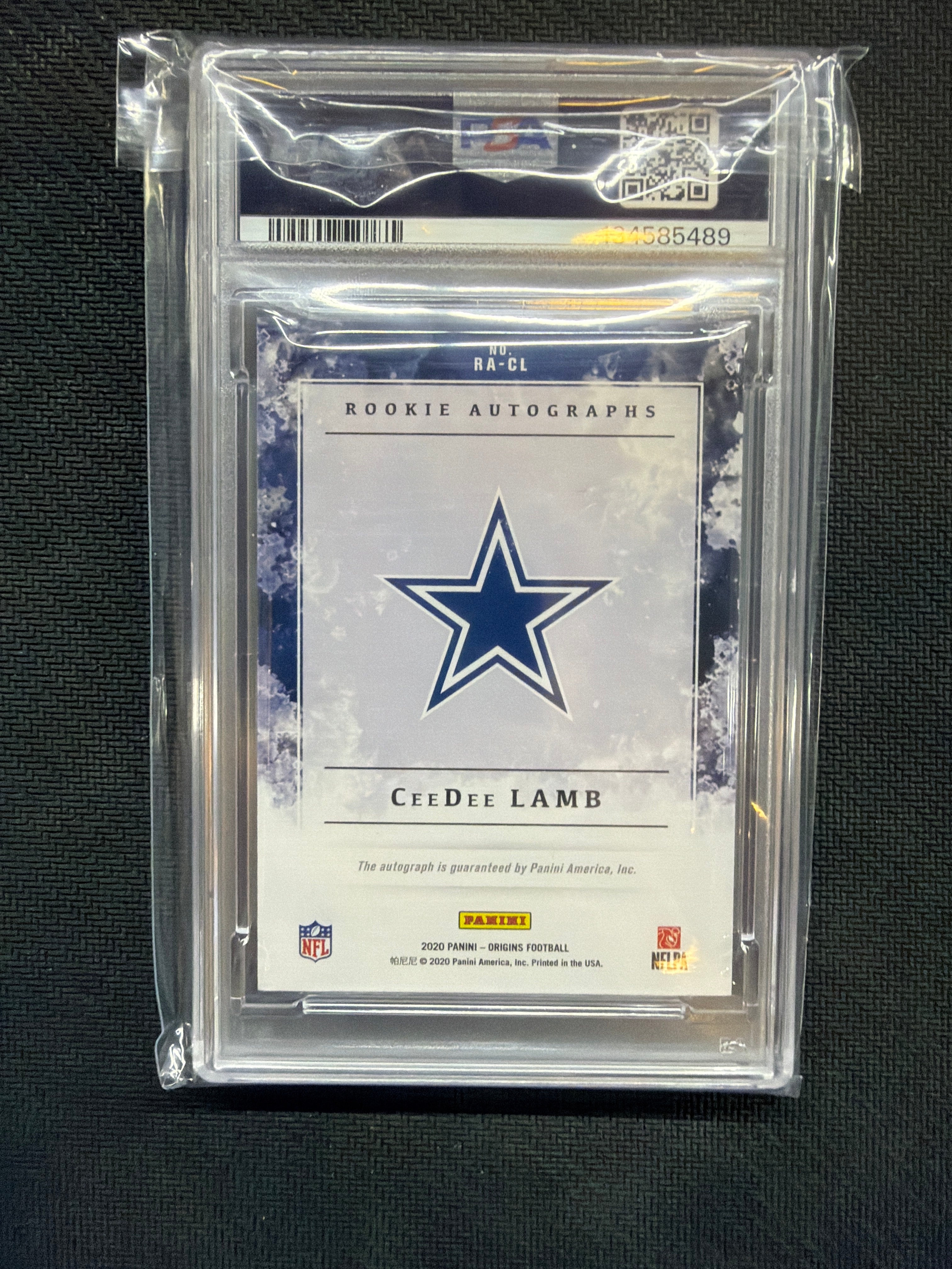 2020 Origins CeeDee Lamb Rookie Auto PSA 9 489
