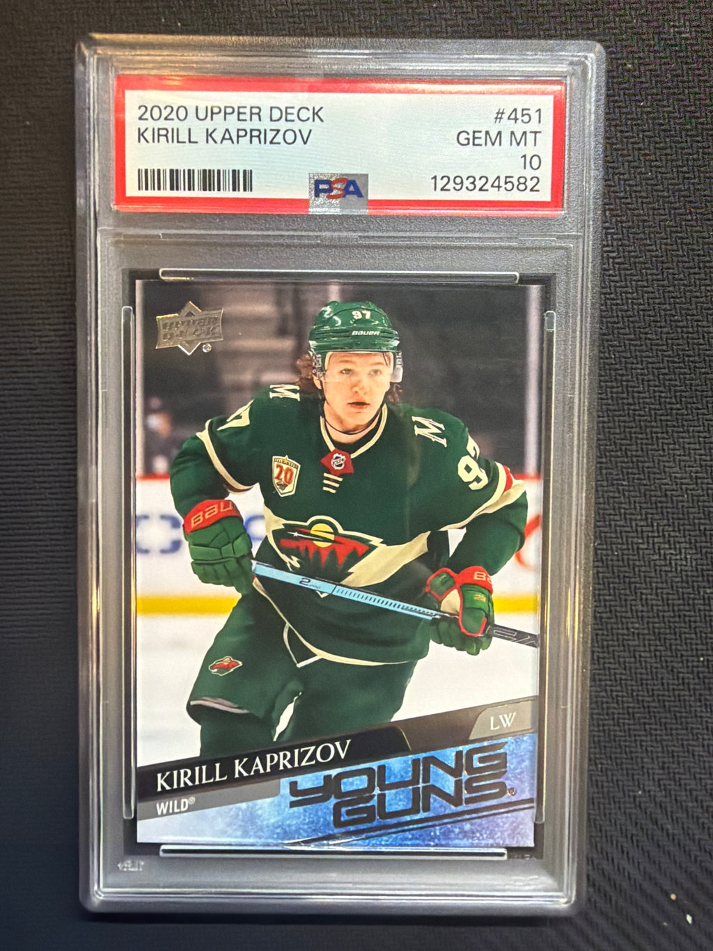 2020 Upper Deck Kirill Kaprizov Young Guns PSA 10 #451 582