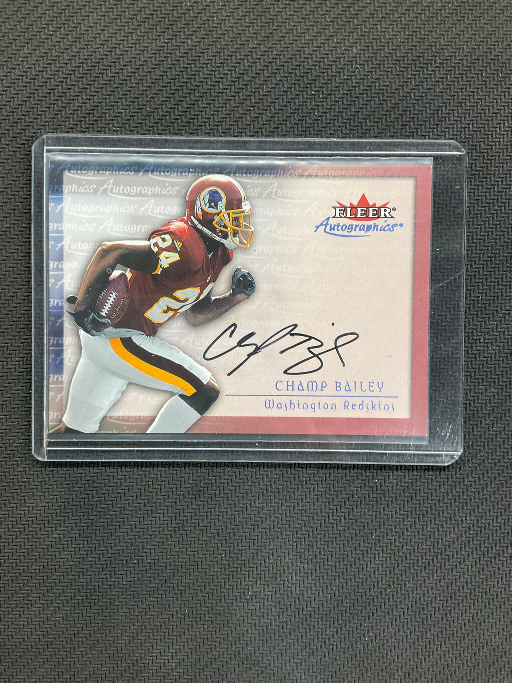 2000 Fleer Autographics Champ Bailey Auto Redskins