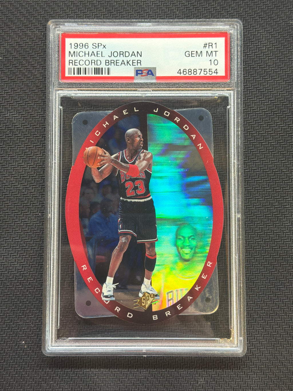 1996 SPx Michael Jordan Record Breaker #R1 PSA 10 554 Bulls