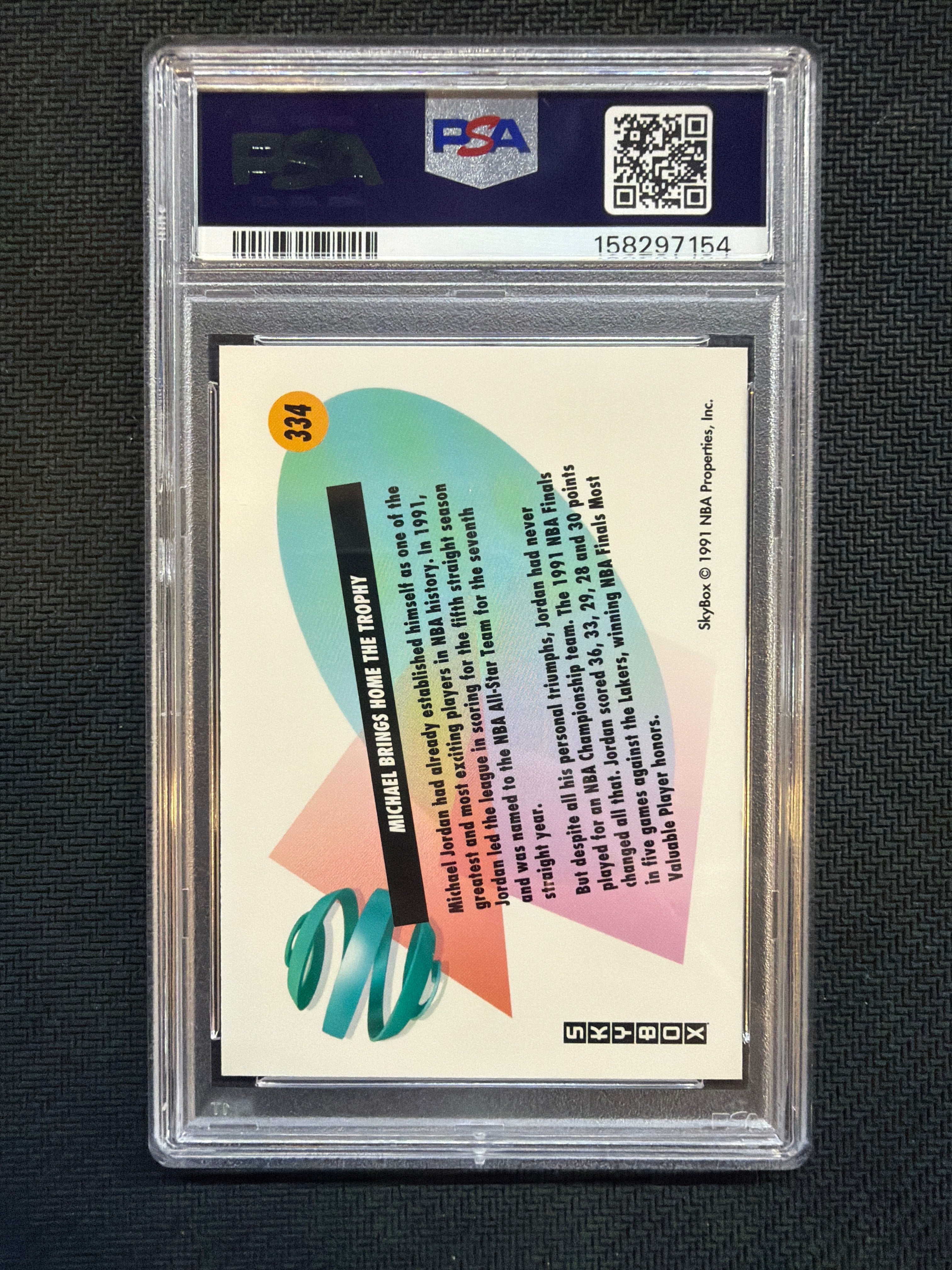 1991 Skybox Michael Jordan #334 PSA 10 Bulls