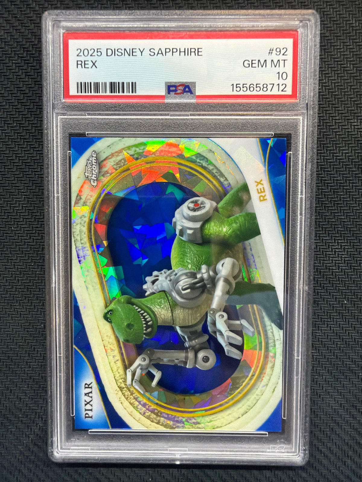 2025 Topps Chrome Disney Rex #92 PSA 10 712