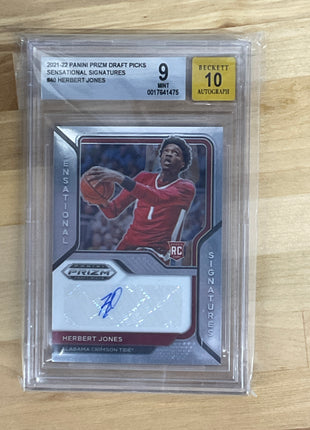 2021 Prizm Draft Picks Herbert Jones Auto BGS 9 / 10 Alabama