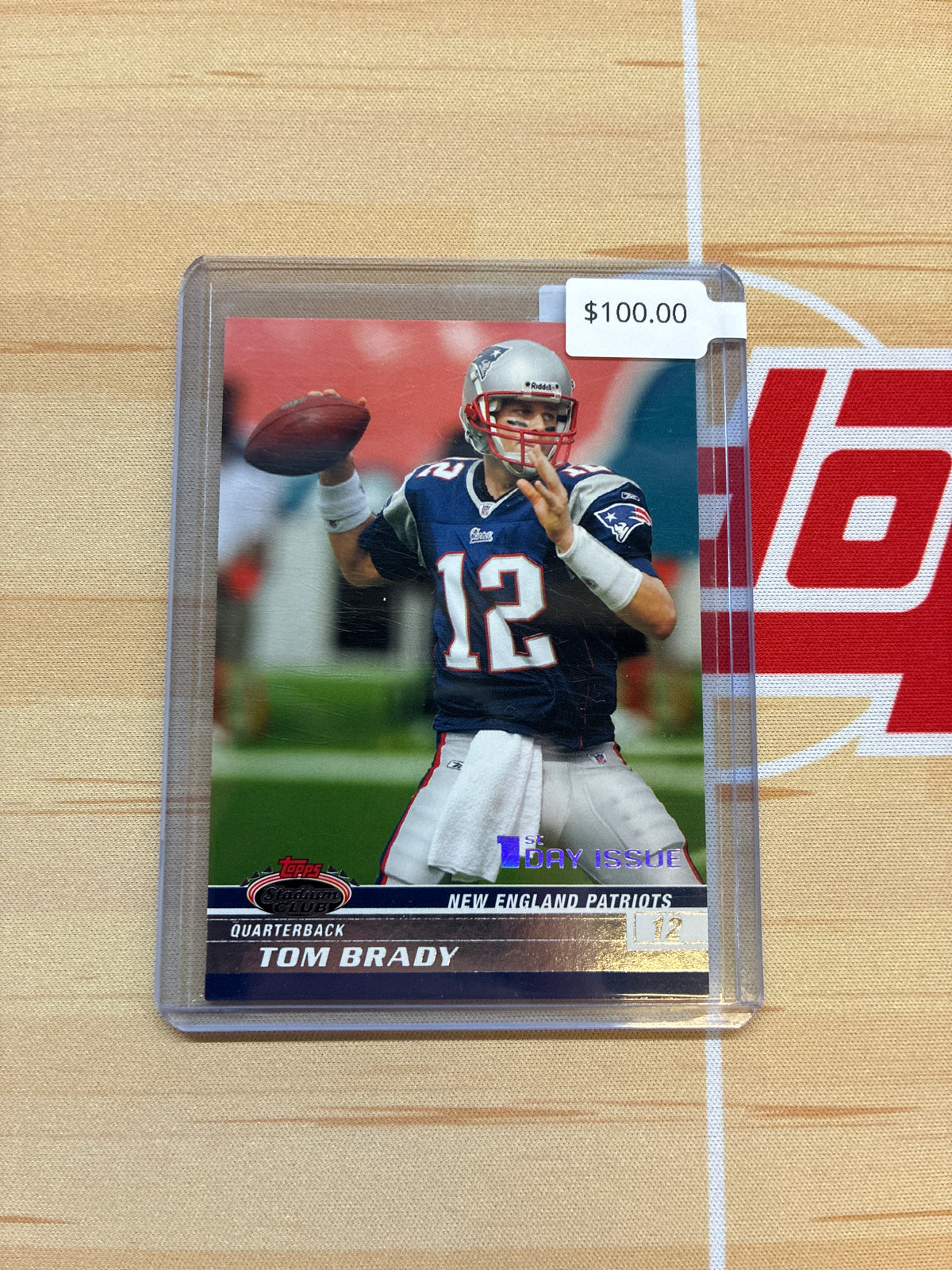 2008 Topps Stadium Club Tom Brady 1st Day Issue /1499 #2 Patriots