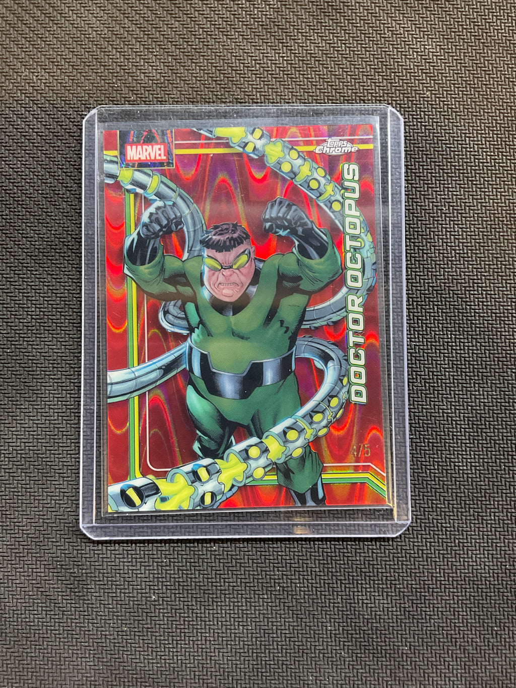 2026 Topps Chrome Marvel Doctor Octopus Red Raywave /5