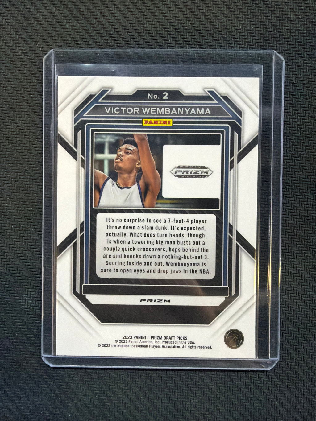 2023 Prizm Draft Picks Victor Wembanyama Green Rookie Spurs