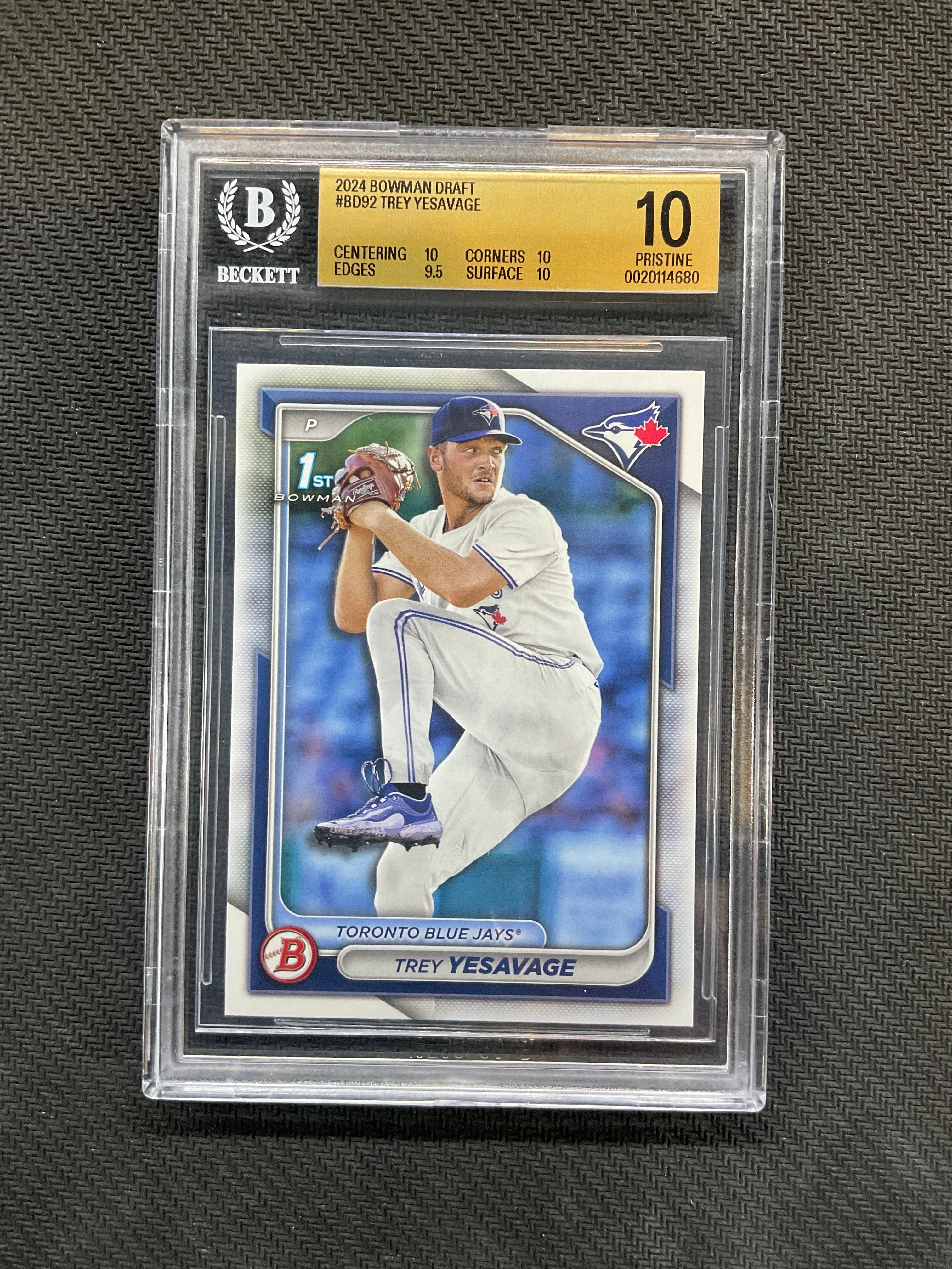 2024 Bowman Draft Trey Yesavage BGS 10 Blue Jays 680