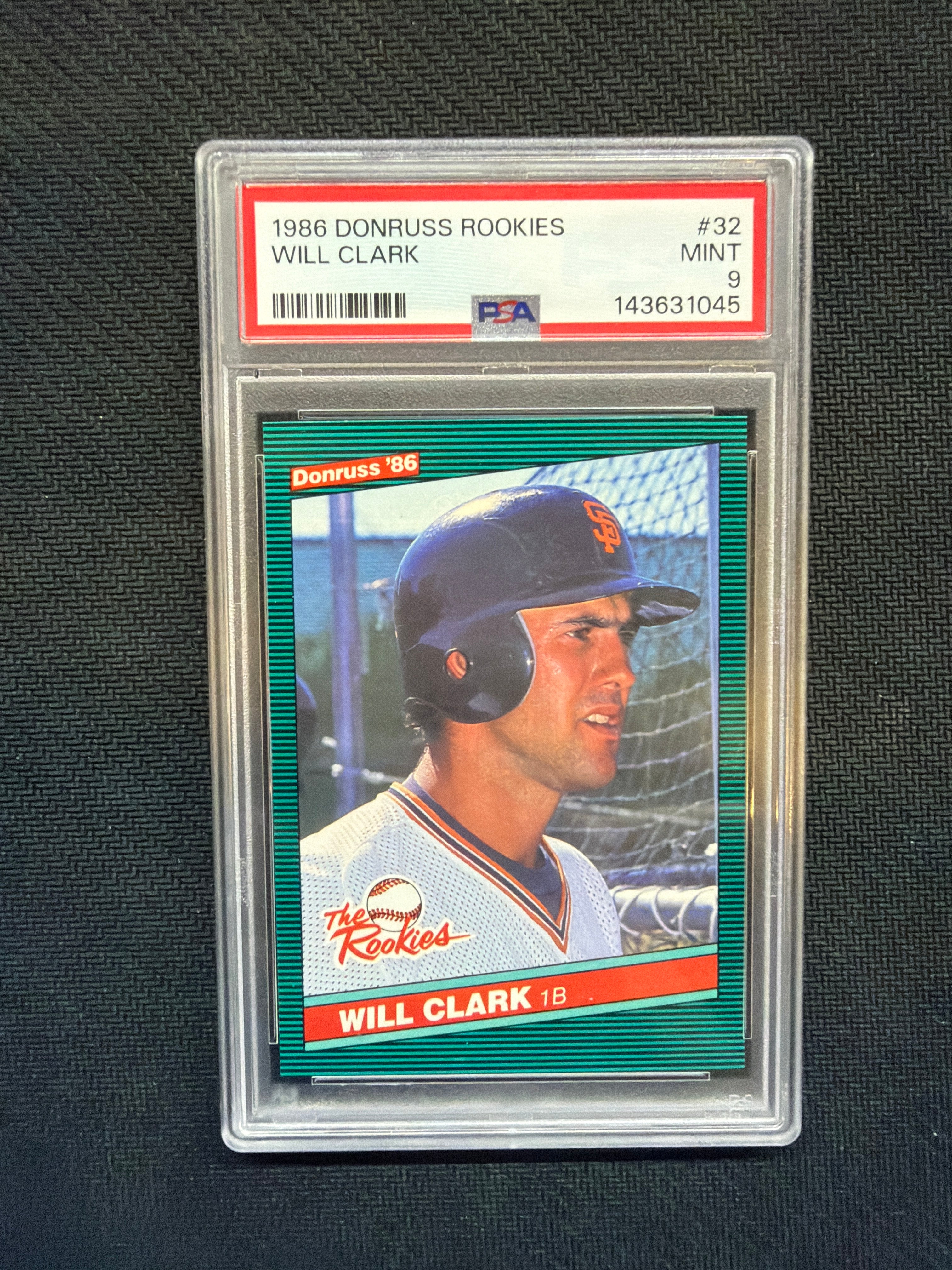 1986 Donruss Will Clark #32 PSA 9