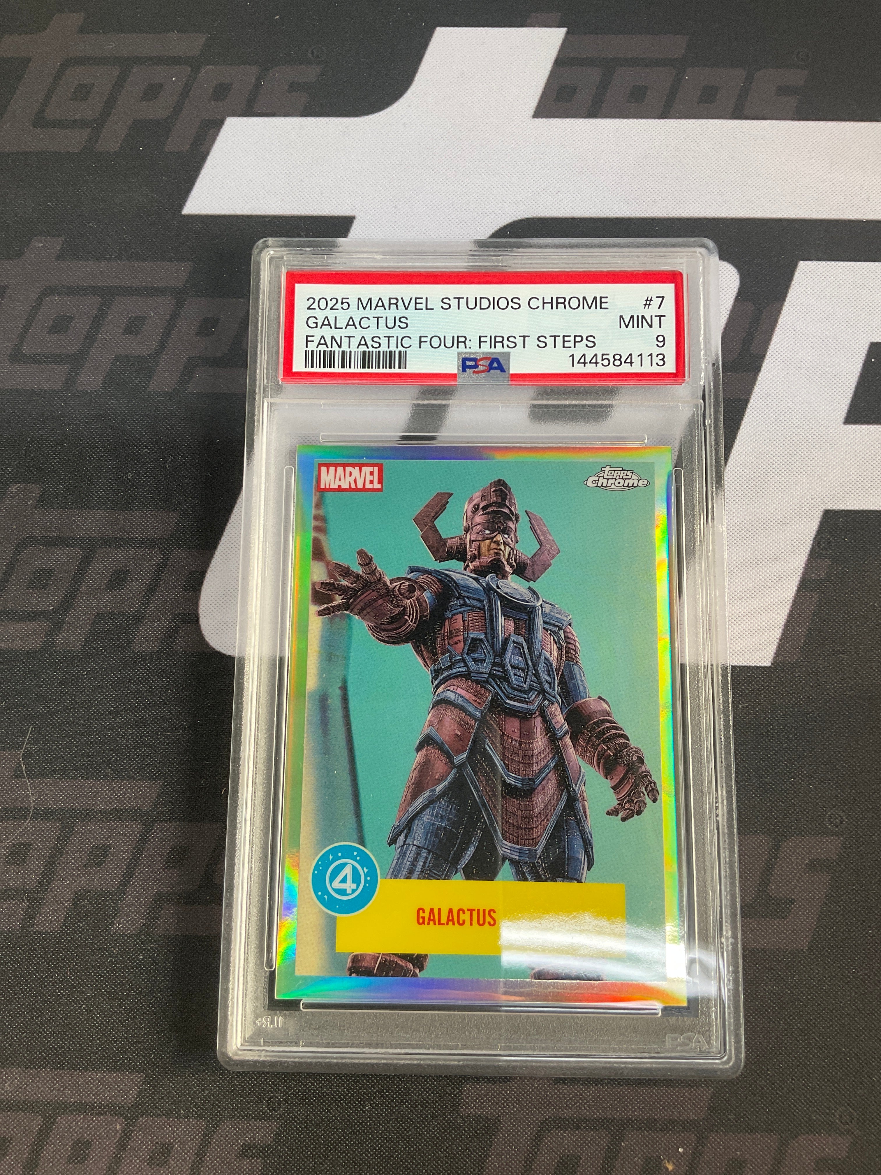 2025 Marvel Studios Chrome Galactus Fantastic Four PSA 9