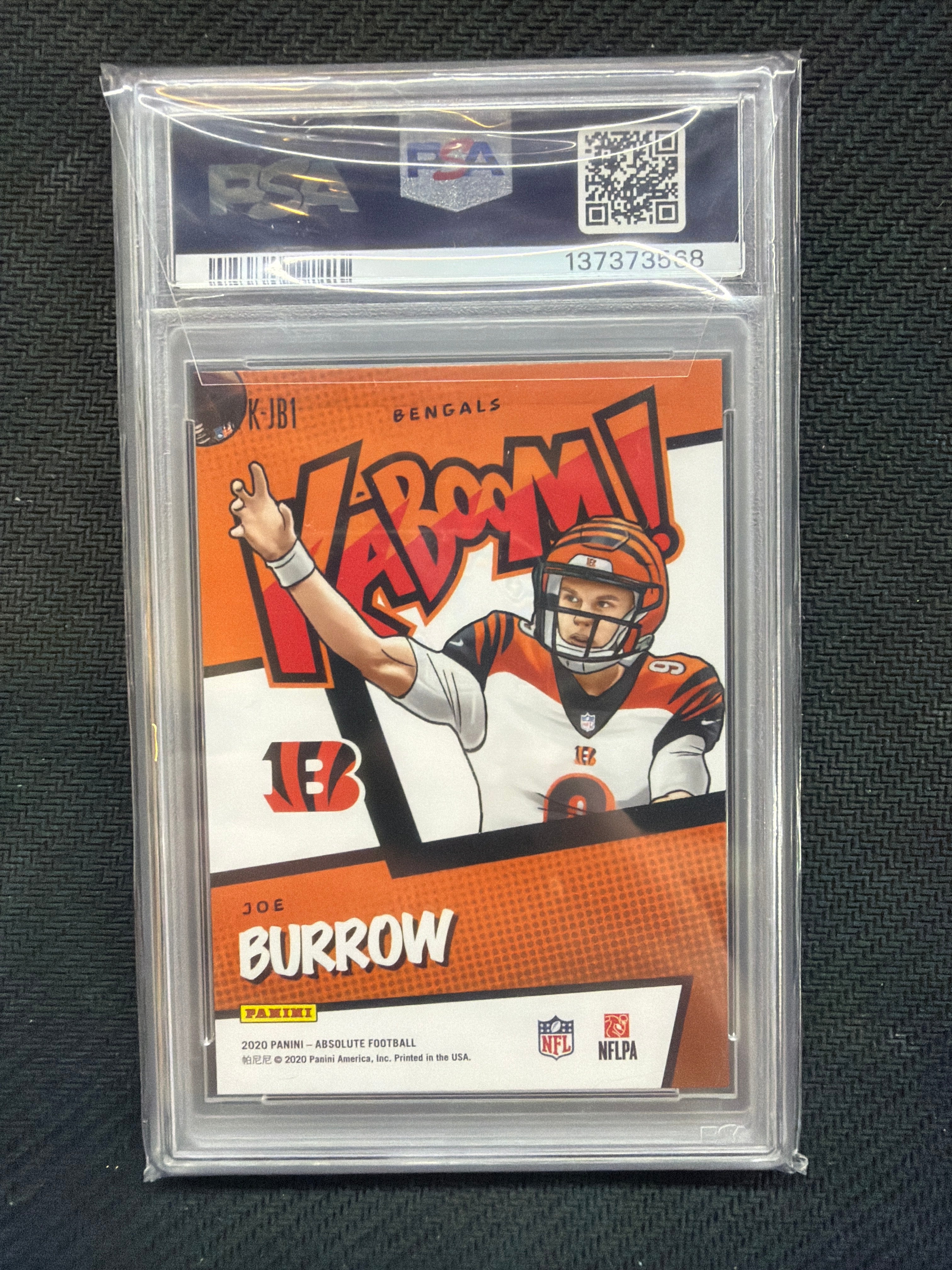 2020 Panini Absolute Joe Burrow Rookie Kaboom! PSA 9 568