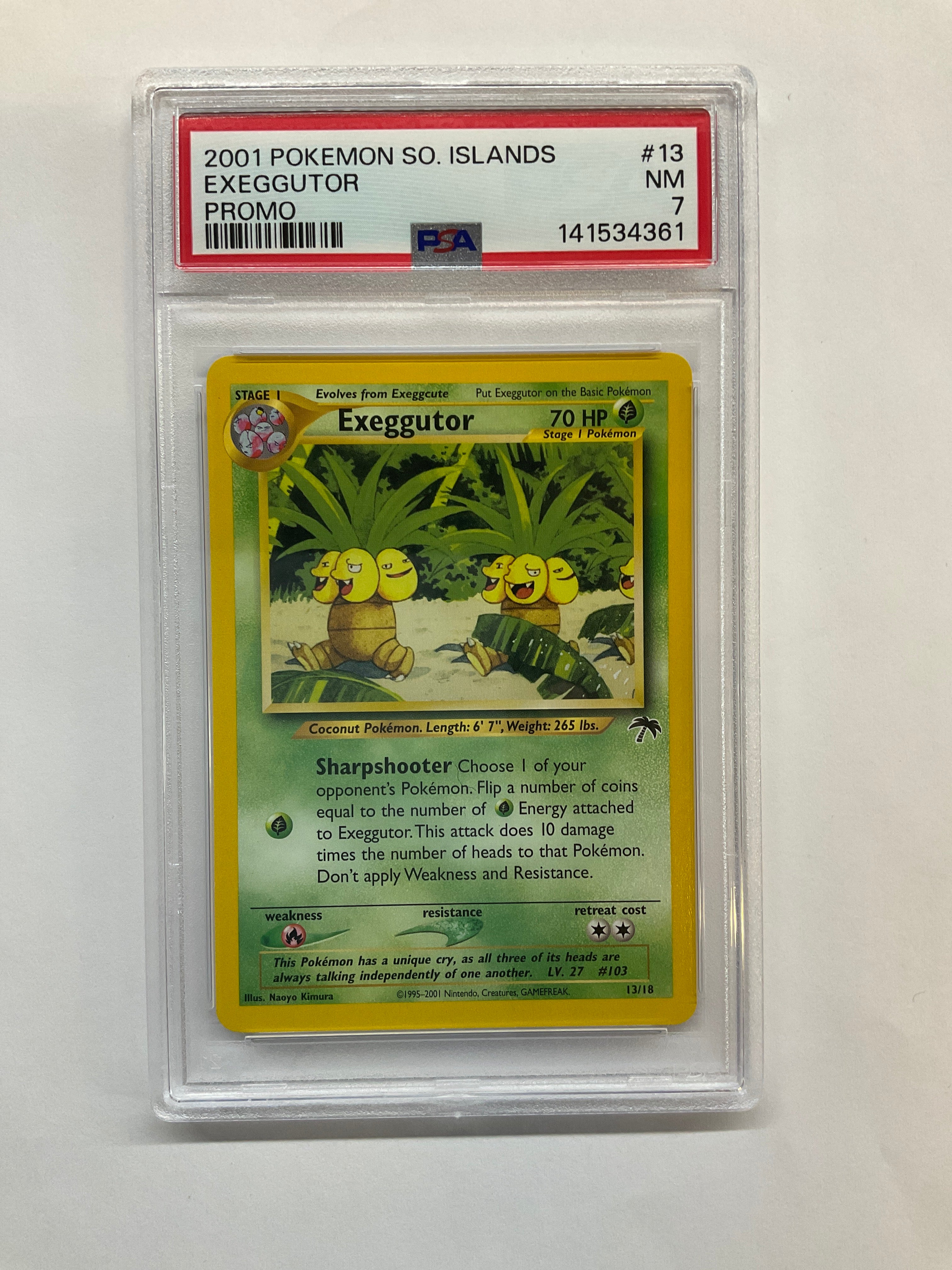 2001 Pokemon Southern Islands Exeggutor Promo #13 PSA 7