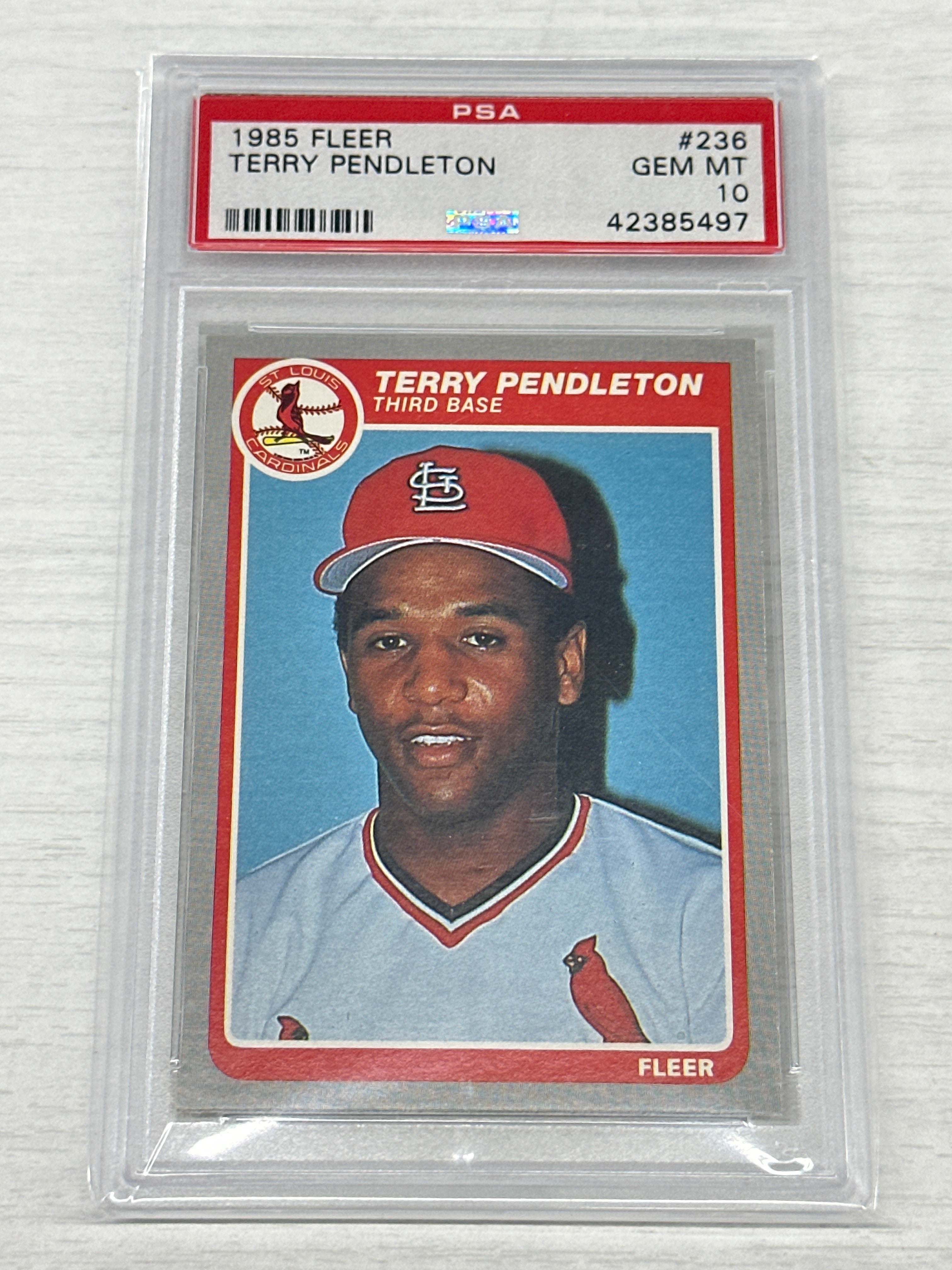 1985 Fleer Terry Pendleton PSA 10 #236