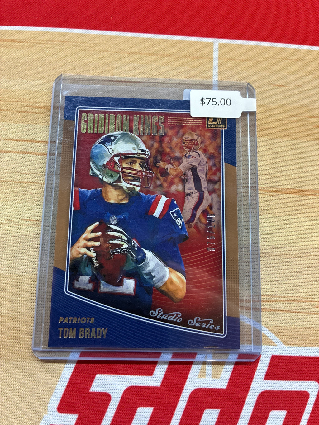 2018 Panini Donruss Tom Brady Gridiron Kings Studio Series /100 #GK-1 Patriots