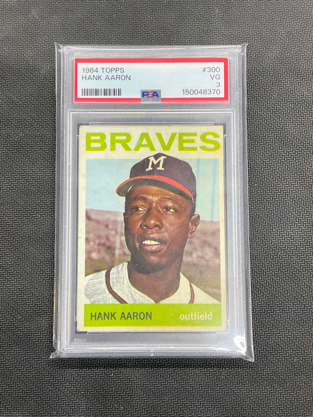 1964 Topps Hank Aaron #300 PSA 3