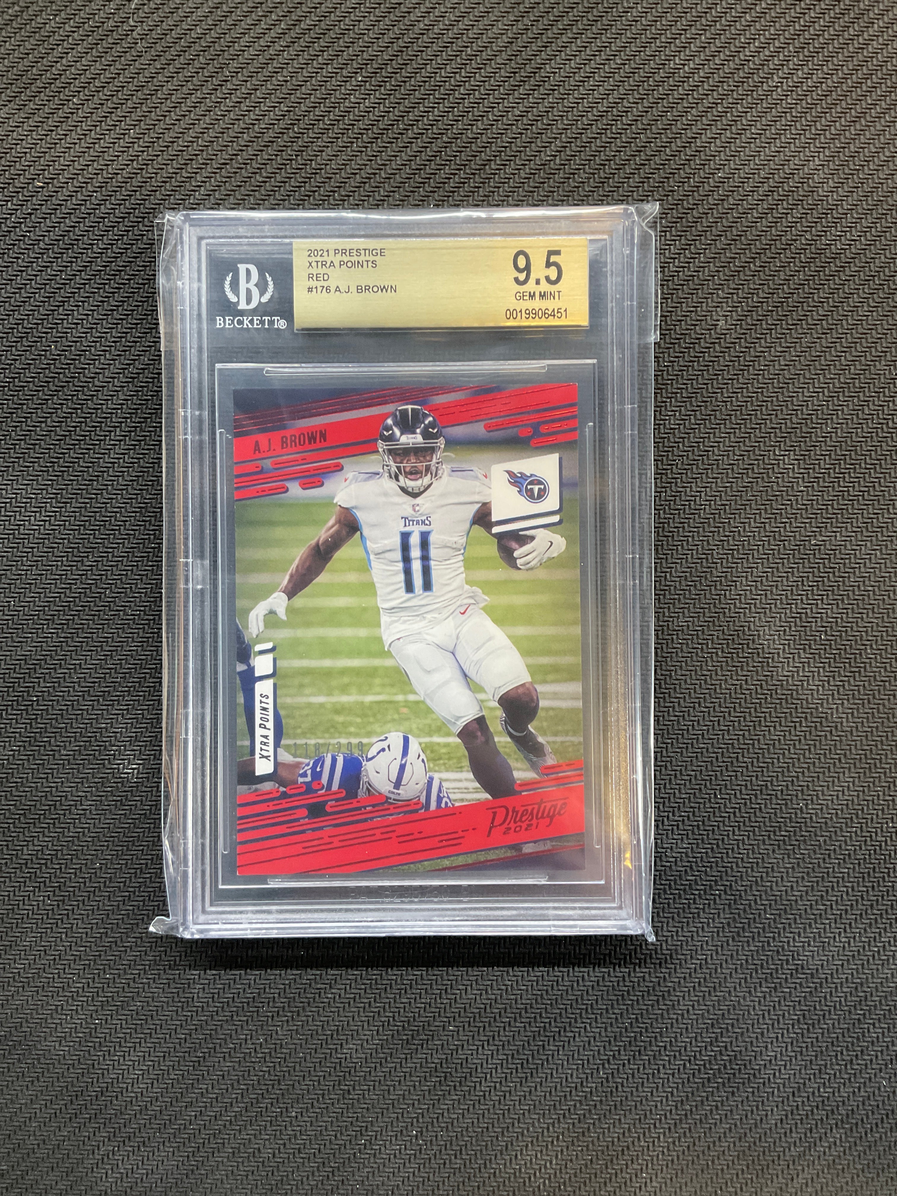 2021 Prestige AJ Brown Red /299 BGS 9.5