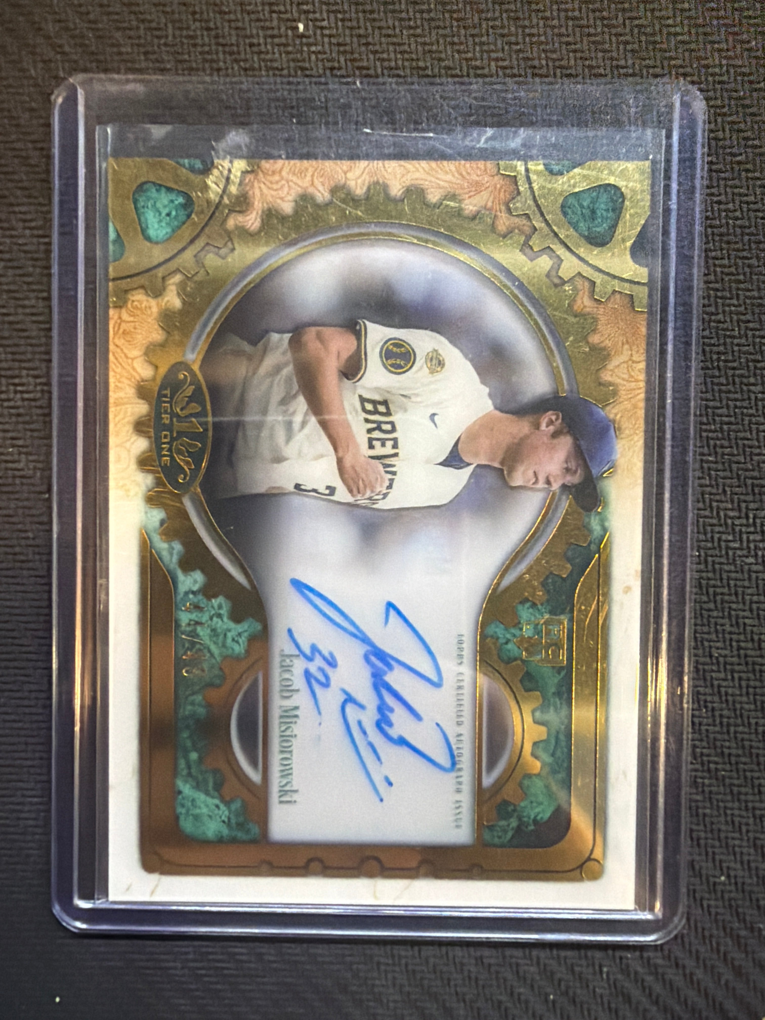 2026 Topps Tier One Jacob Misirowski Rookie Auto /49 Brewers