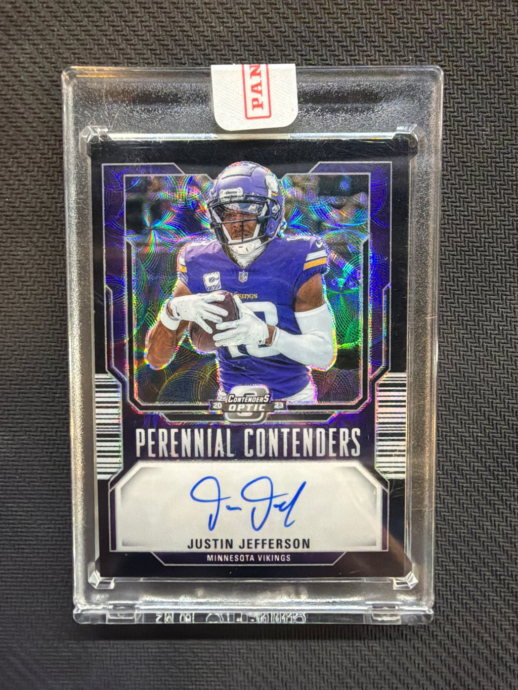 2023 Contenders Optic Justin Jefferson Auto Pandora /25 Vikings