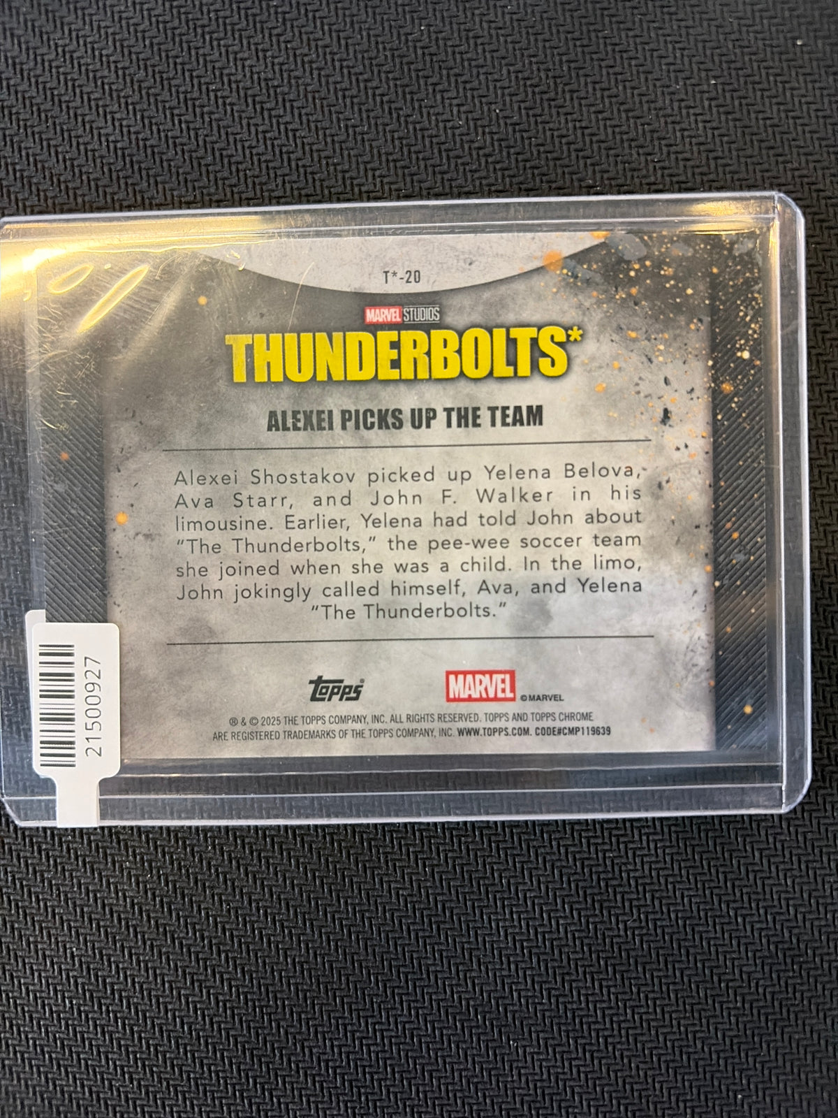 2025 Topps Chrome Marvel Studios Thunderbolts Red /5
