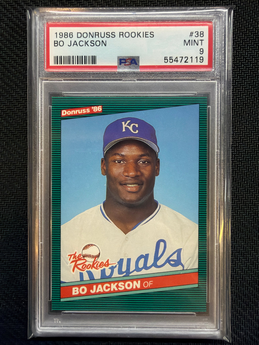 1986 Donruss Rookies Bo Jackson #38 Rookie PSA 9 119
